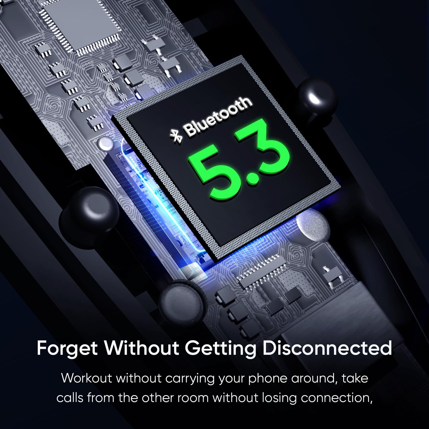 Mivi DuoPods A750 in Ear Ear Buds Wireless - 55H Playtime, USB Type-C Fast Charging, AI-ENC, Multi-Device Support, IPX4, Premium Metallic Ear Buds, Made in India