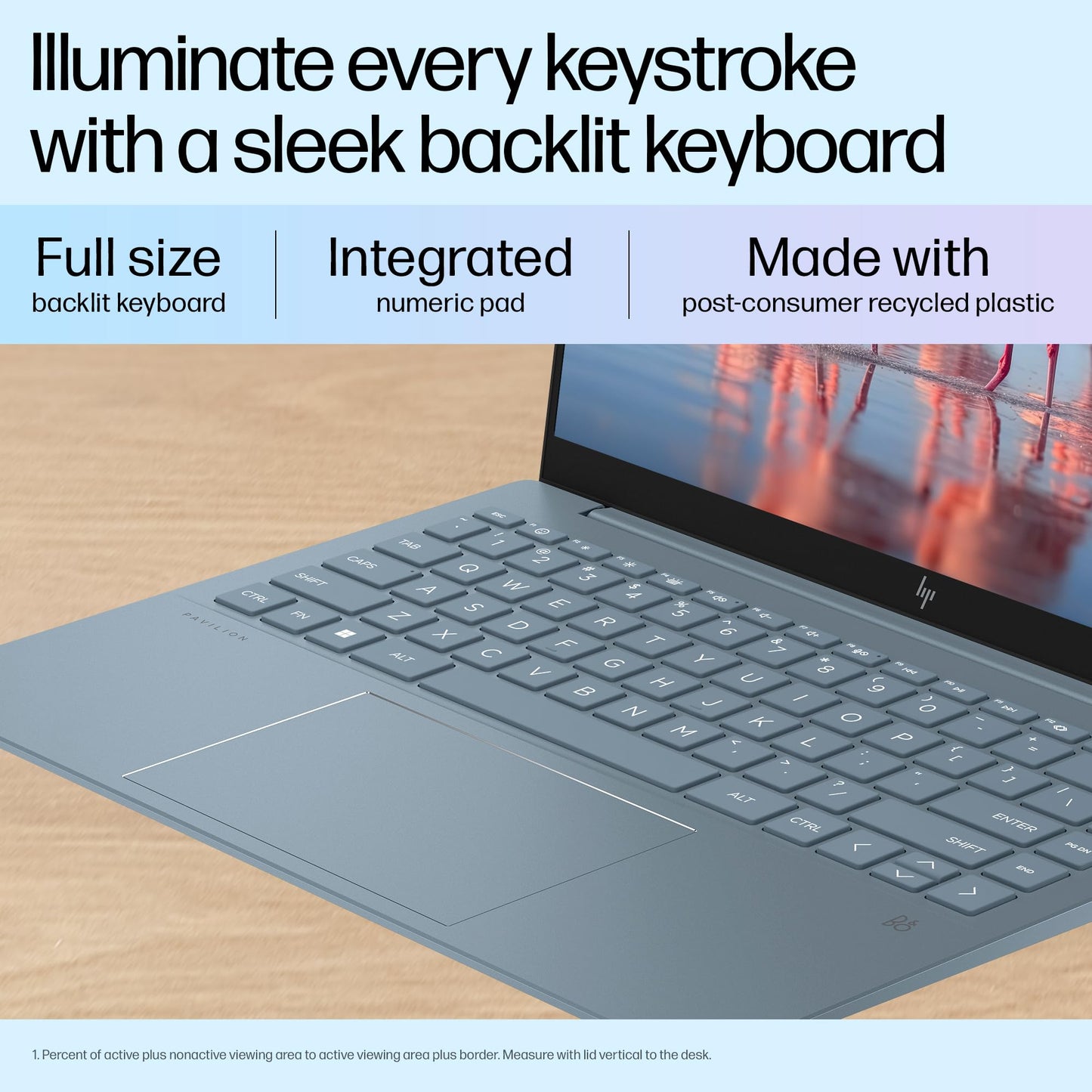 HP Pavilion AI Laptop, Intel Core Ultra 5 125H 12 Tops, (16GB LPDDR5x, 512GB SSD), WQXGA,IPS, 300 nits, 14''(35.6cm),Win 11, M365 Basic(1yr), Office Home24, Blue,1.44kg,5MP Camera w/Shutter, ew1112TU