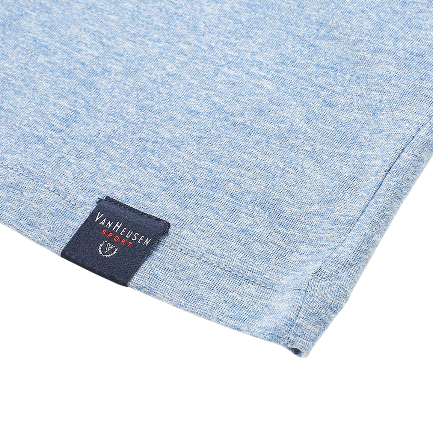 Van Heusen Men's Cotton Sport Crew Neck Regular Fit T-Shirt - Short Sleeve, Ultra Soft_70018_Sky Blue_XL