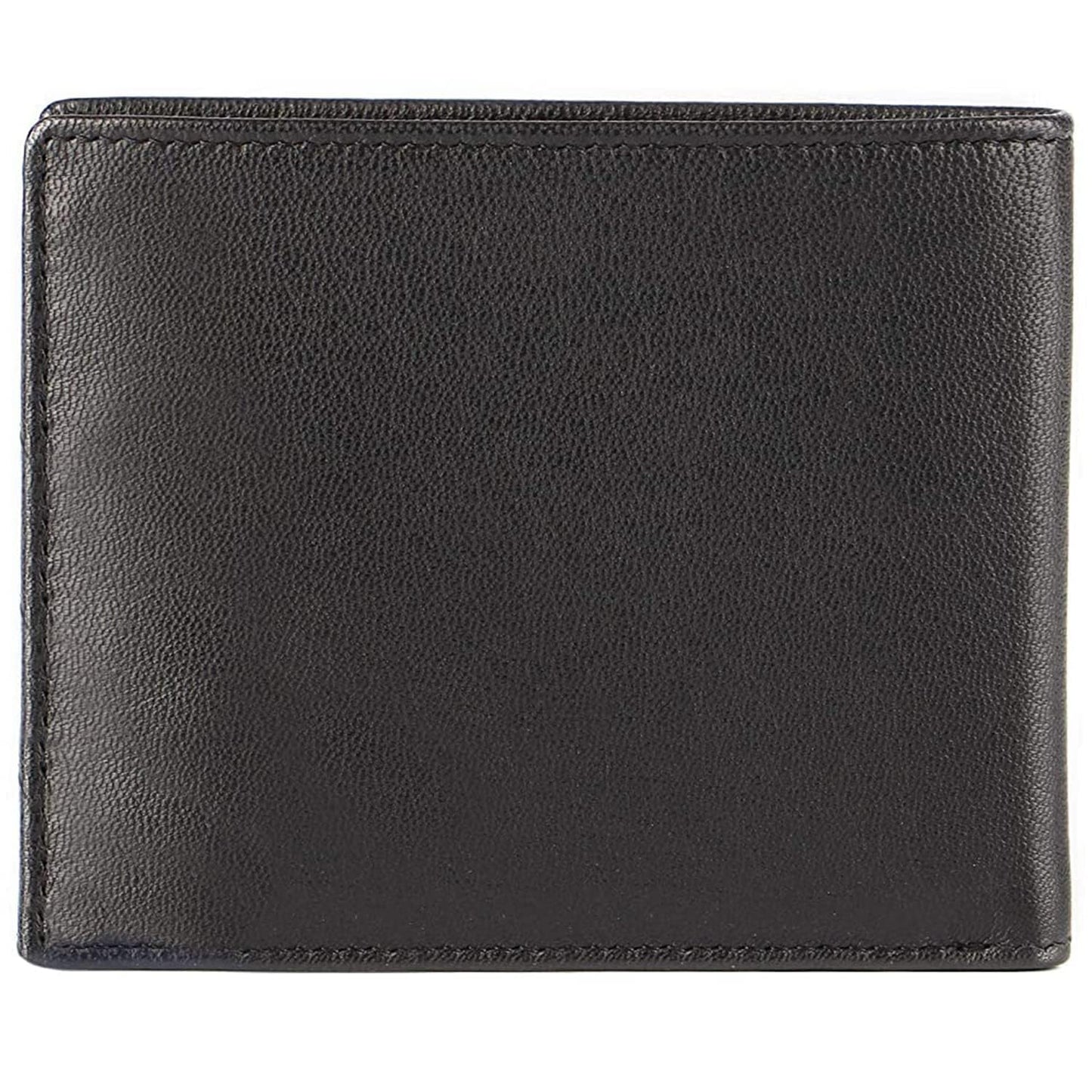 Police Men’s Genuine Leather Bi-Fold Wallet I Coin Pocket & Card Slots I Navy / Black_(B09NM7LB4Q) (Jet Black/Jet Navy)