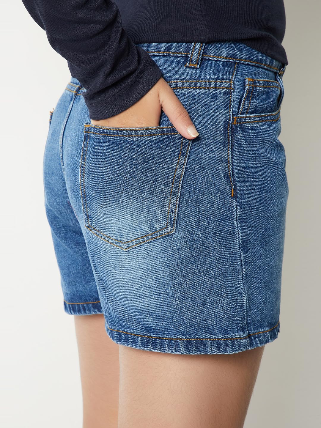 Max Girl's Bermuda Shorts (P25ESHT50_Light Blue