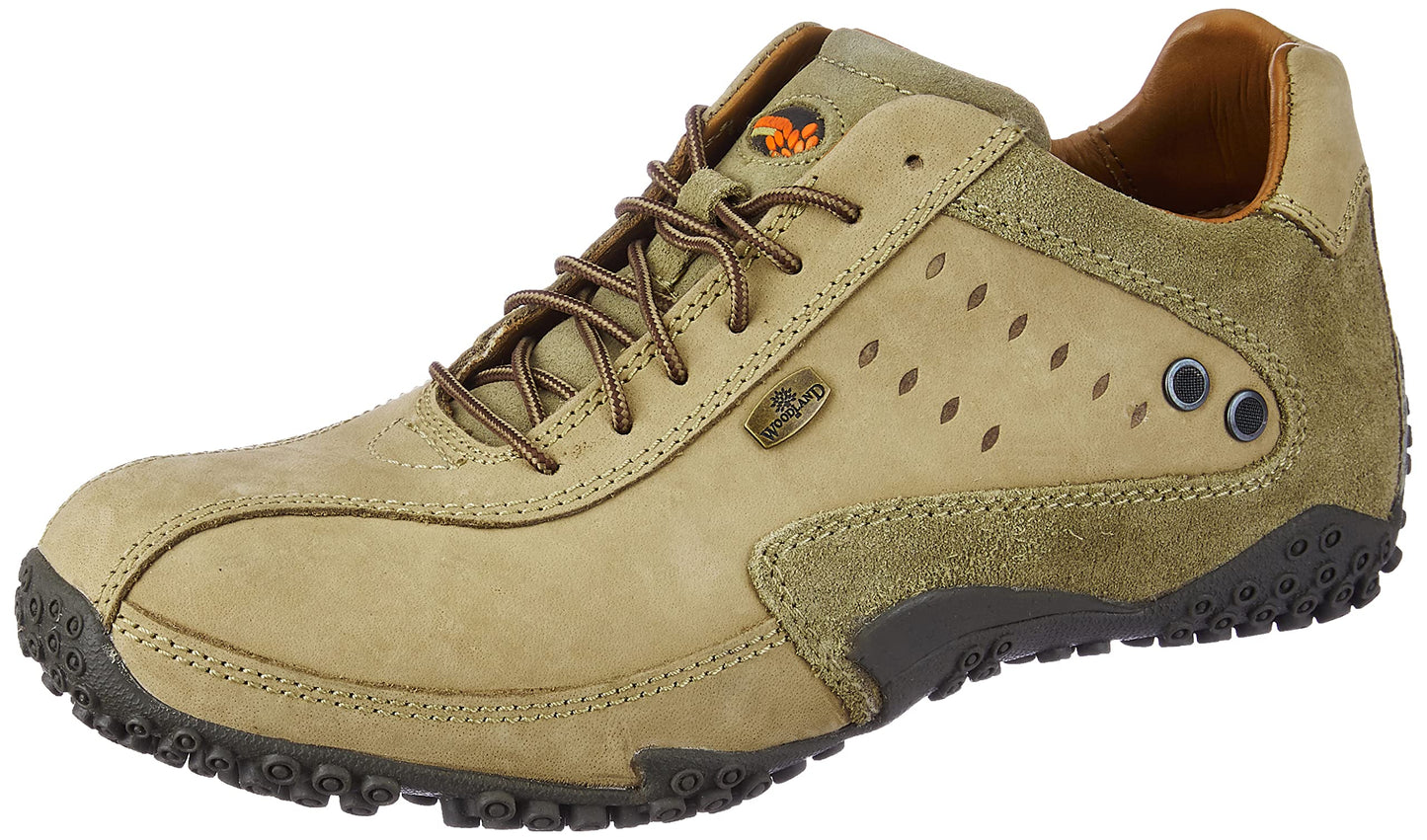 Woodland Mens GC 0572108NW Khaki Casual Shoe - 9 UK (43 EU) (GC 0572108NW)