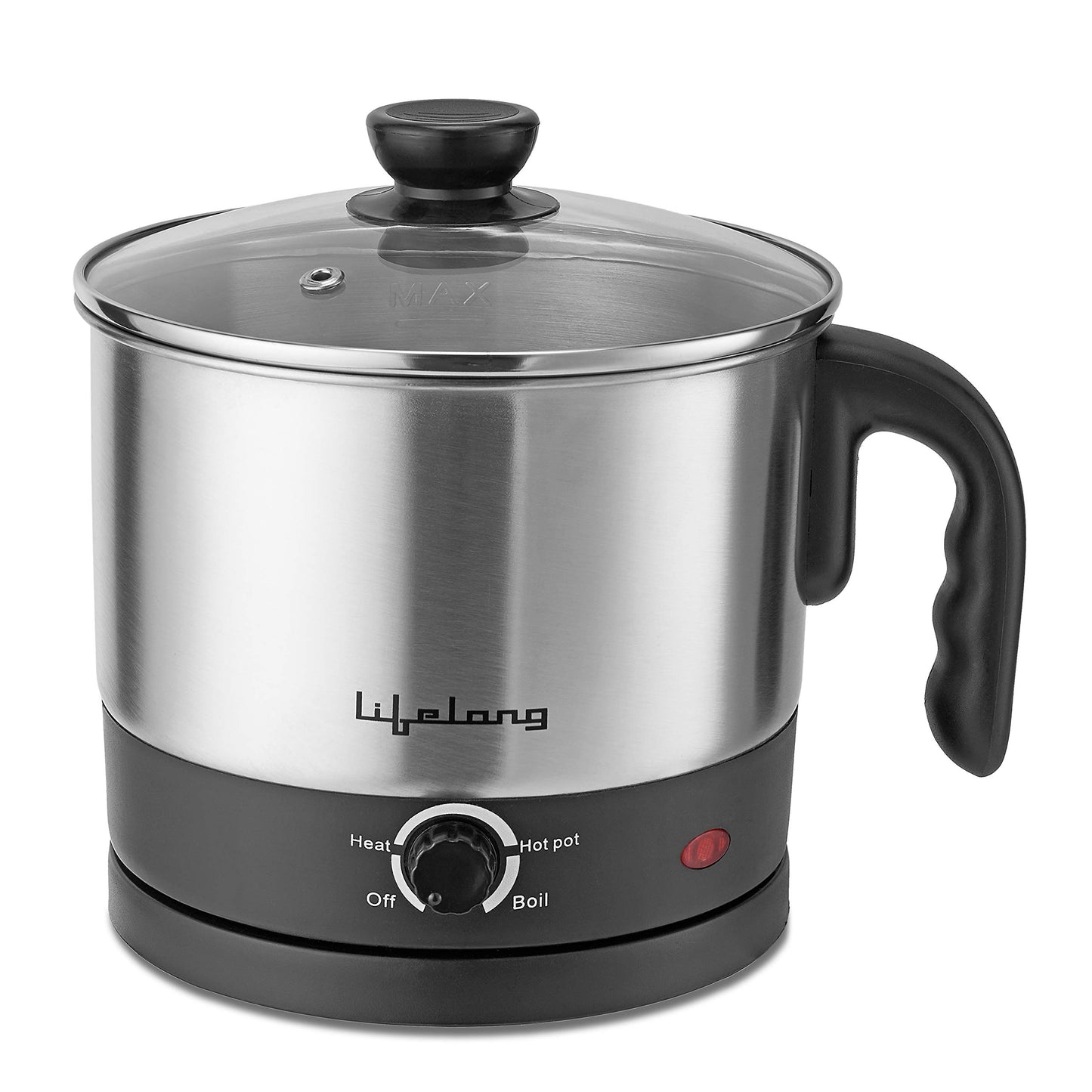 Lifelong Multifunction Cooker/Kettle 1.5 litres (Best for Boiling Milk, Eggs, Soup and Maggi/Noodles), Silver, 1.5 liters (LLMC01), Stainless Steel, 600 Watt