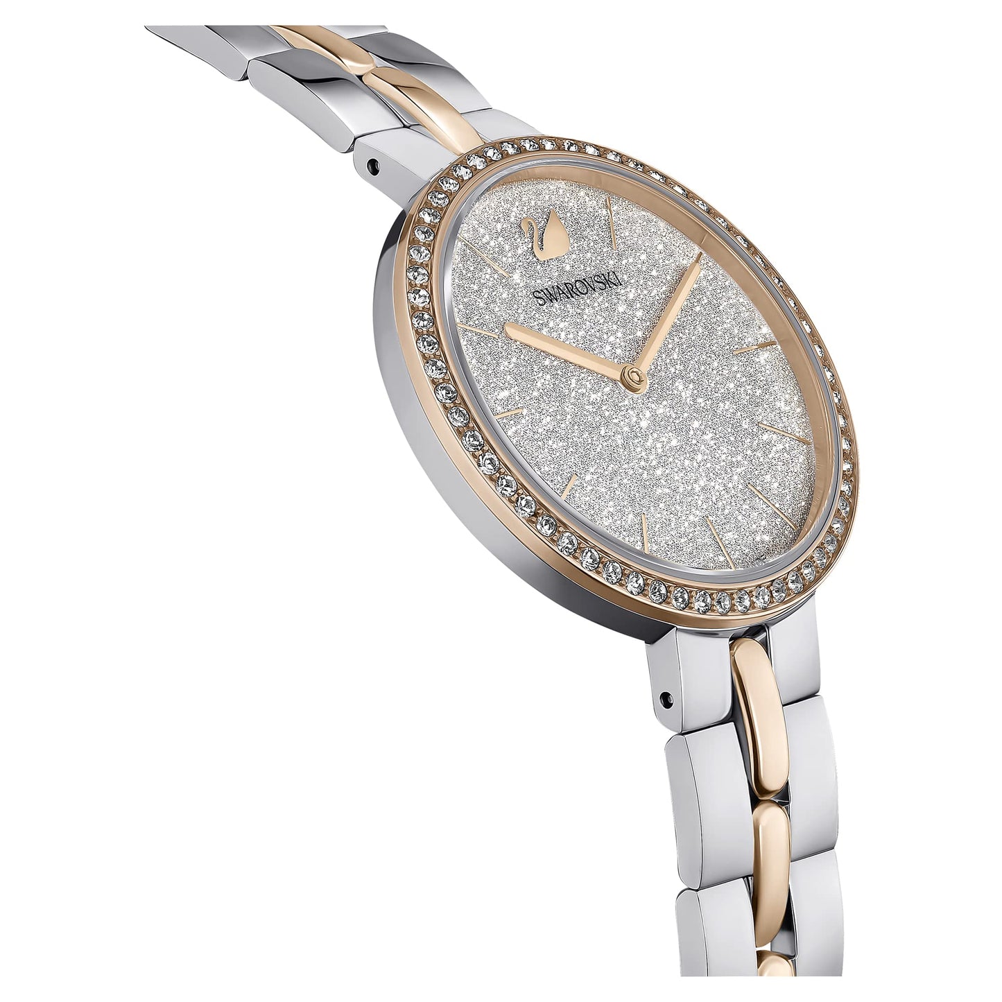 Swarovski Metal Analog White Dial Women's Watch-5644081,Multicolor Band