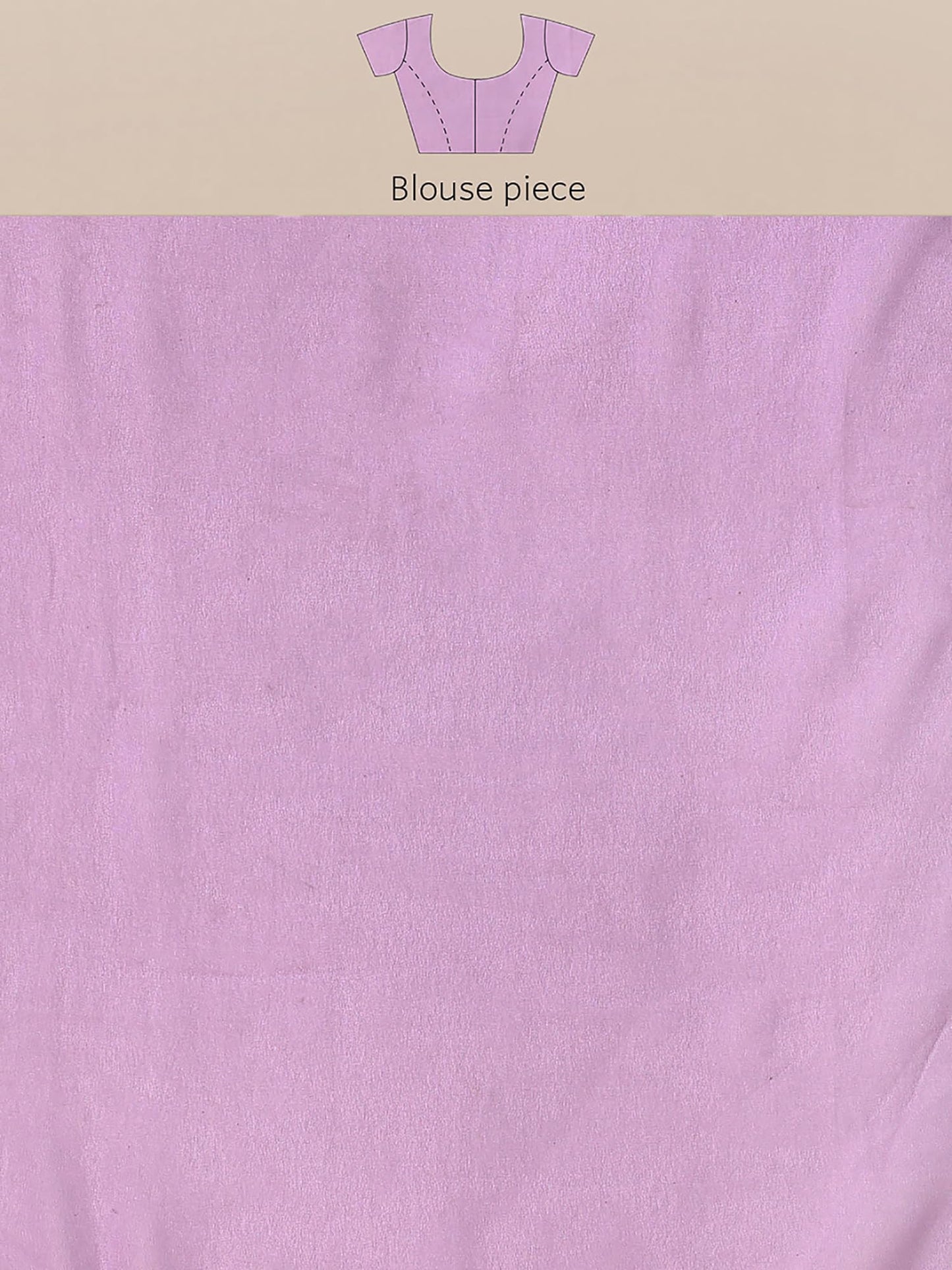 AKHILAM Women's Lavender Embellished Georgette Saree With Unstitched Blouse Piece