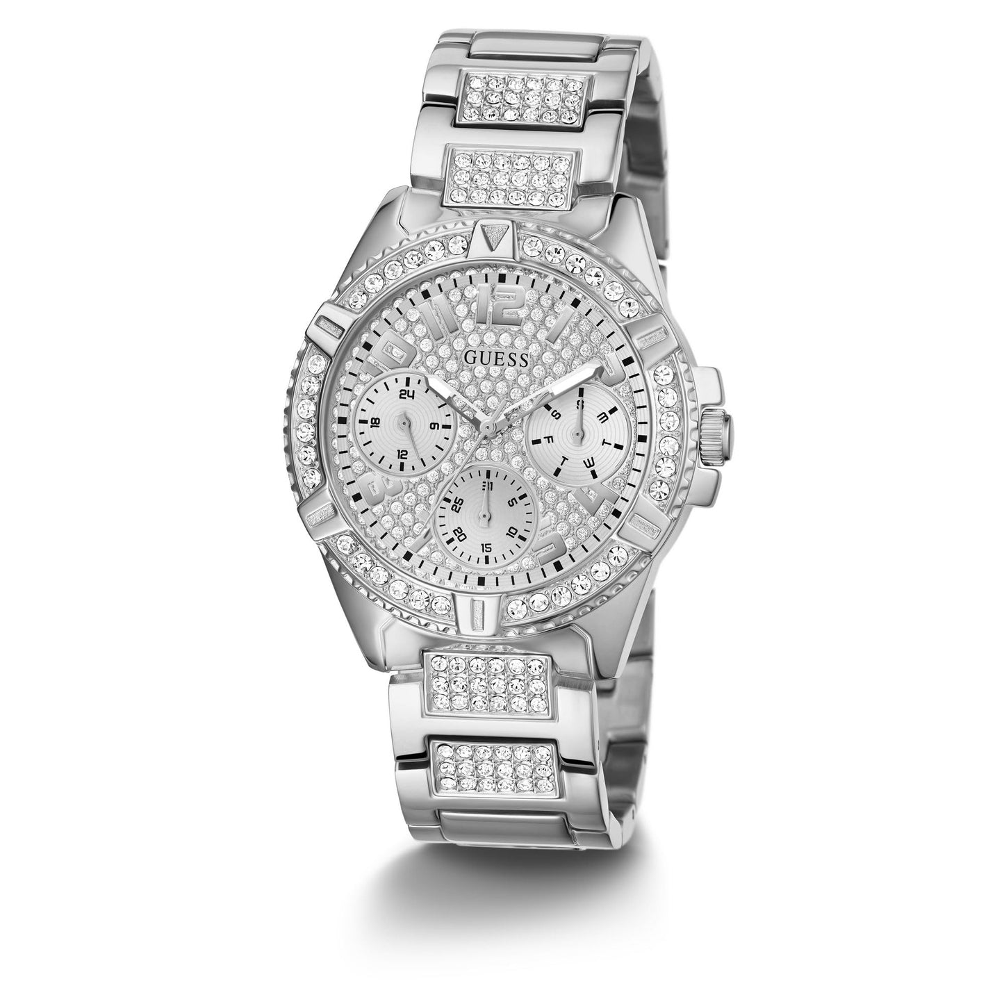 Guess Analog Silver Dial Women's Watch - W1156L1