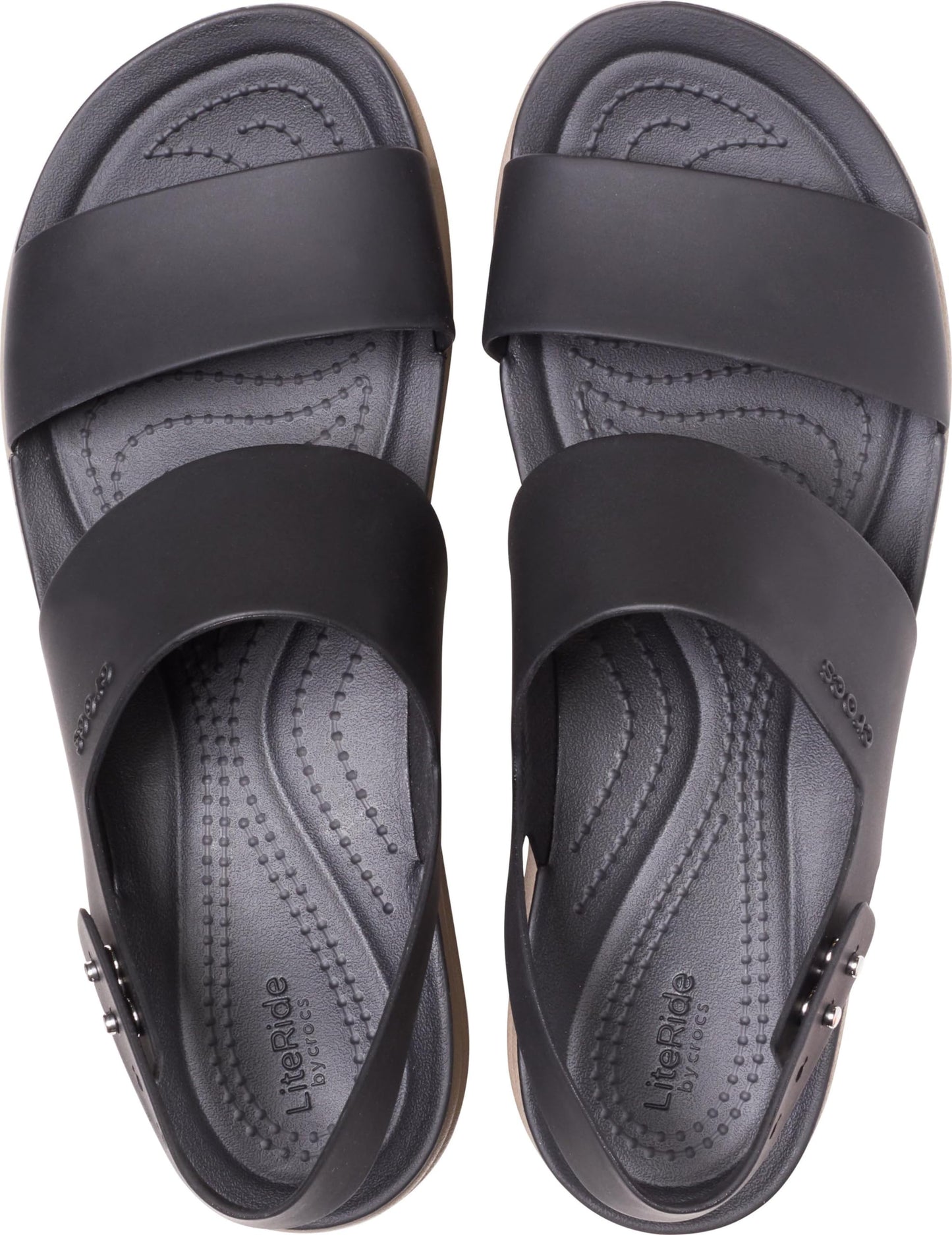 crocs Women's Black/Mushroom Fashion Sandals - 4 UK (36.5 EU) (6 US) (206453-07H)-W6