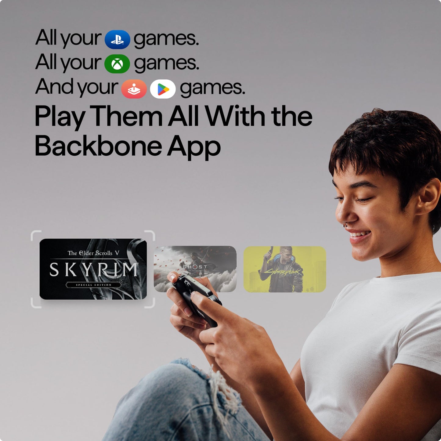 Backbone One Mobile Gaming Controller for iPhone (Lightning) - Playstation Edition - Turn Your iPhone into a Gaming Console - Play Xbox, Playstation, Call of Duty, Roblox, Genshin Impact & More [ios,nintendo_switch,playstation,xbox]
