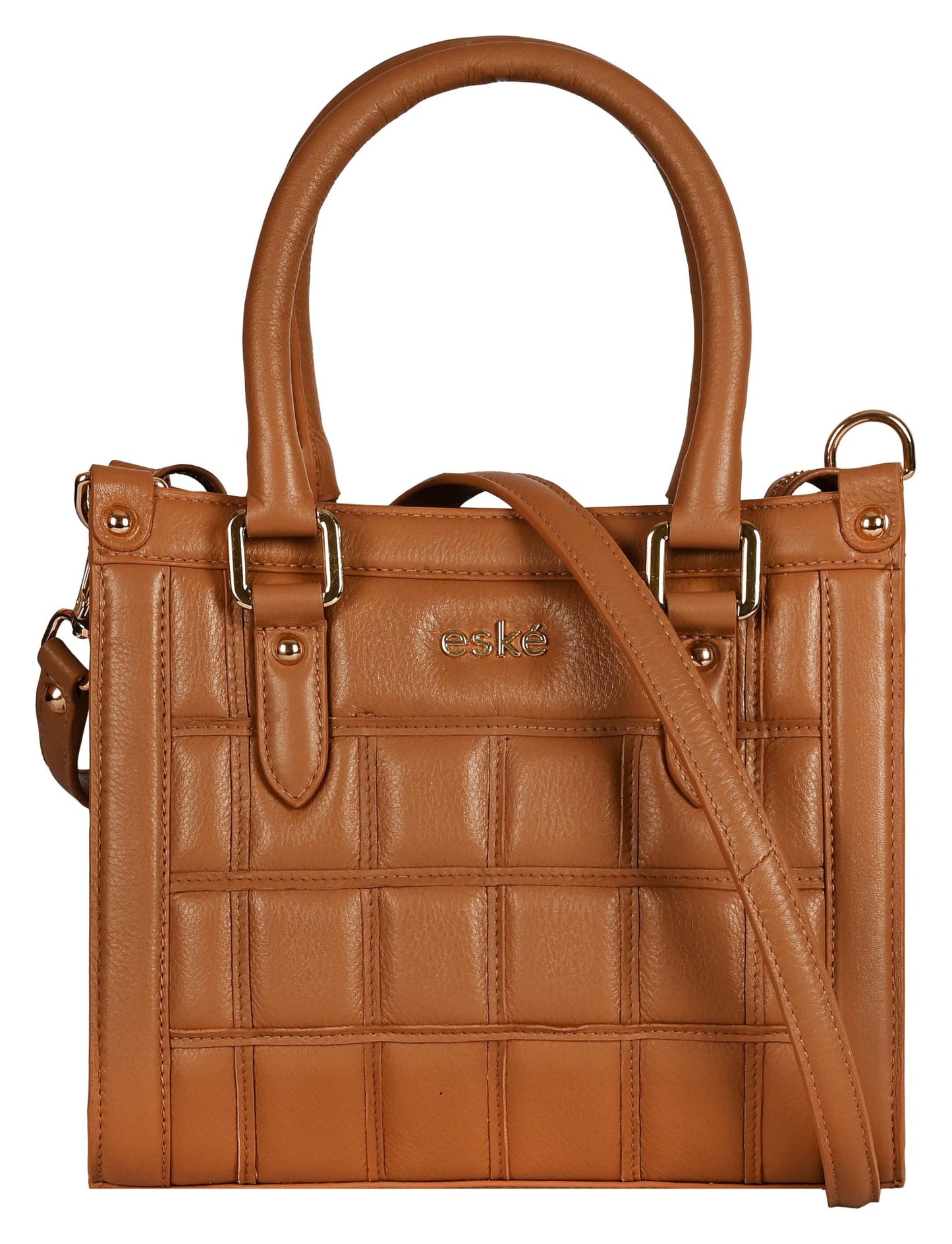 eske Viviana Genuine Leather Women's Handbag (Light Tan)