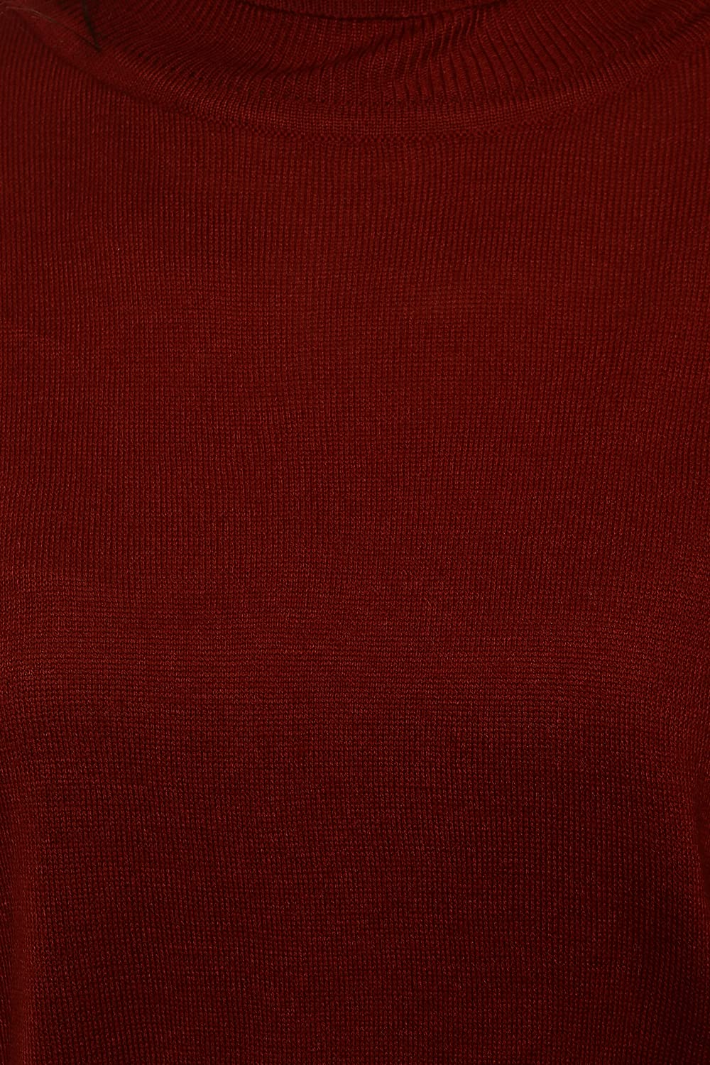 Van Heusen Women's Acrylic Turtle Neck Sweater (VWSWFRGF394326_Maroon_XL)