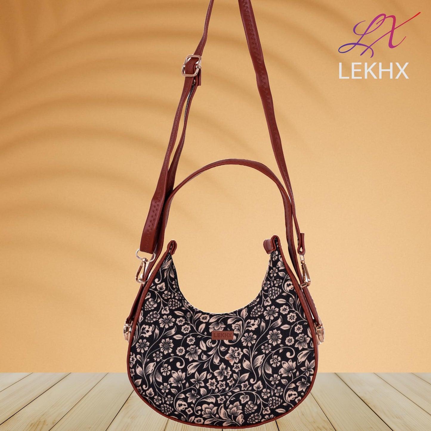 Small Half Moon Women’s Handbag with Detachable Sling Strap – Stylish Crescent-Shaped PU Leather Shoulder Bag for Girls & Ladies | Compact Crossbody Purse for Travel & Daily Use (Multicolor -1)