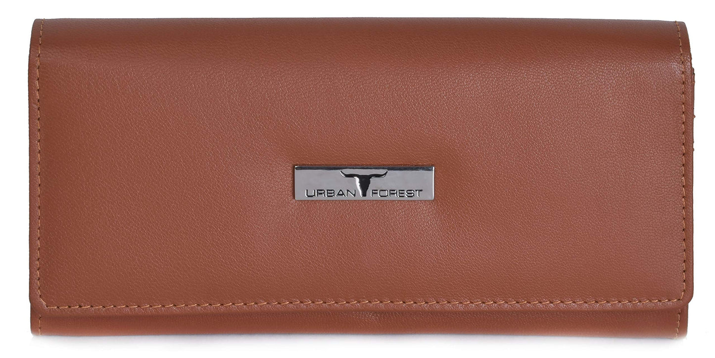 URBAN FOREST Natalie Cognac Womens Leather Wallet