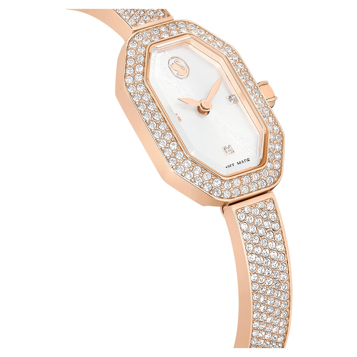Swarovski Womens Dextera Bangle Analog Watch Swiss Made, Metal Bracelet, Rose Gold Tone, Rose Gold-Tone Finish 5672992