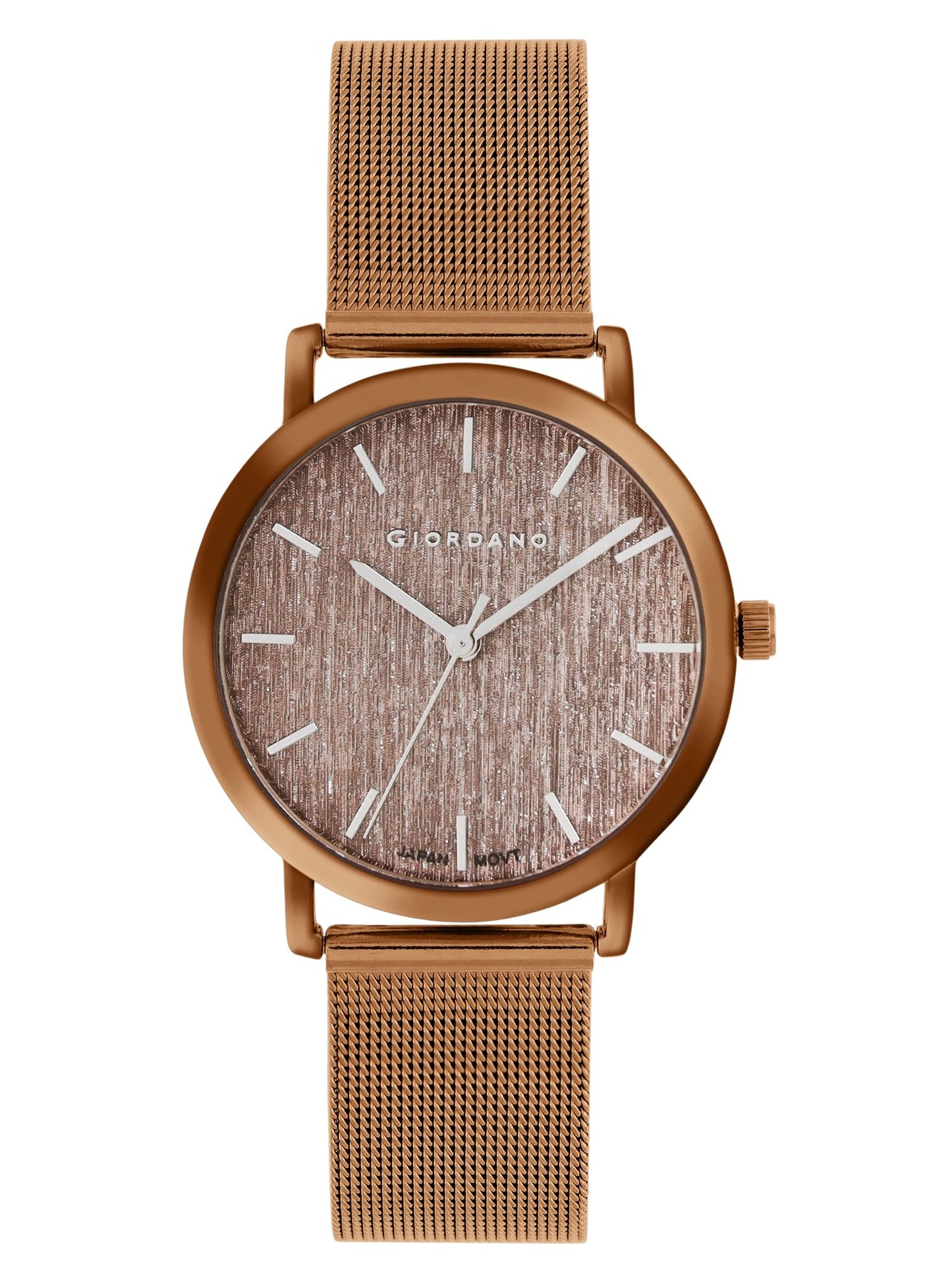 Giordano Analog Stylish Watch for Women Water Resistant Fashion Watch Round Shape with 2 Hand Mechanism Wrist Watch for Girls & Ladies to Compliment Your Look/Ideal Gift for Female - GZ-60053