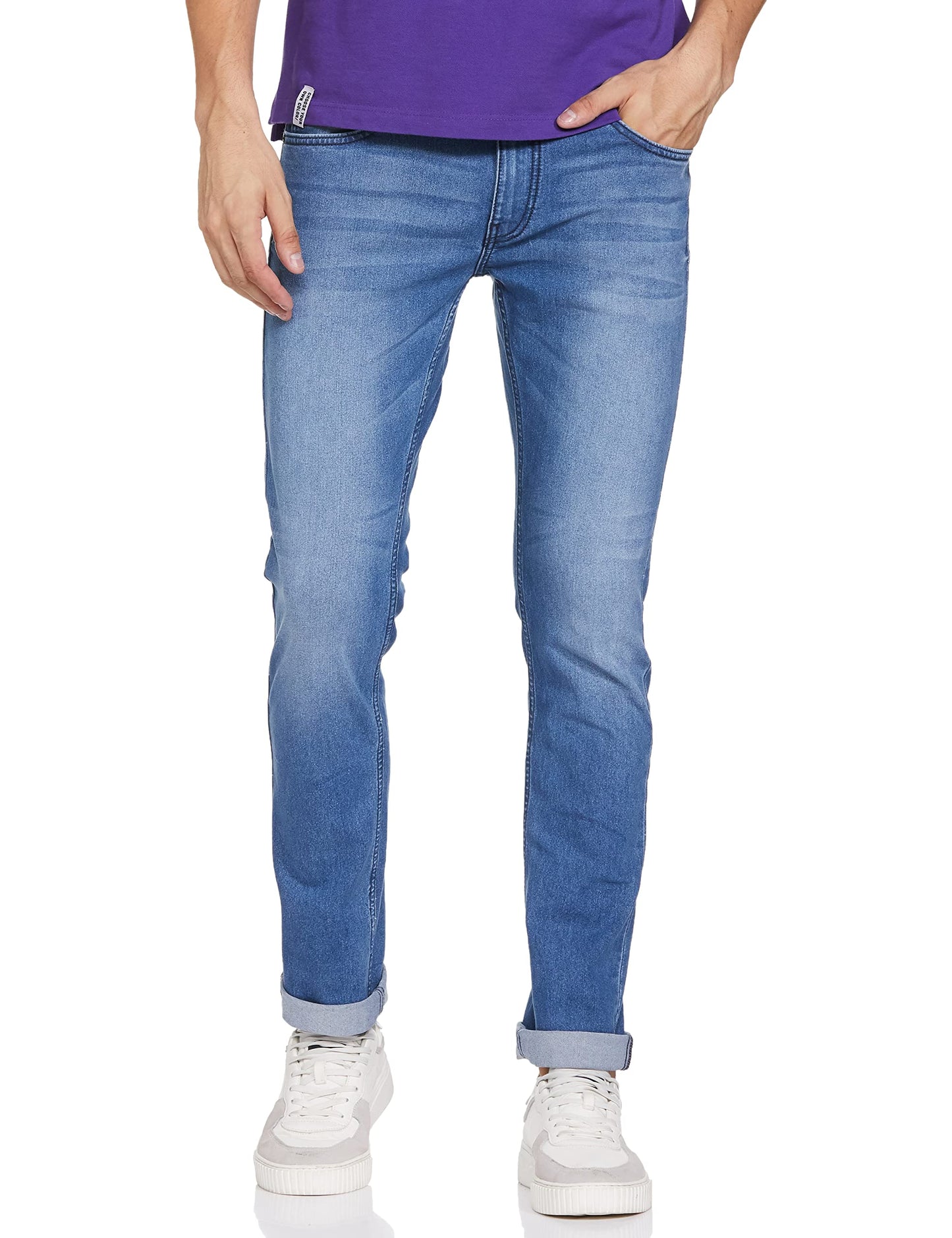 Pepe Jeans Men's Mid Rise Slim Fit Jeans Blue