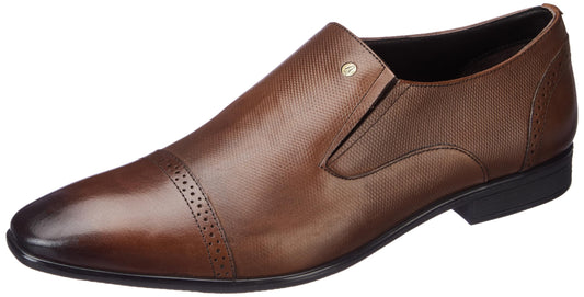 Hush Puppies Mens Danny Slipon E Brown Formal Shoes - 10 UK (8544890)
