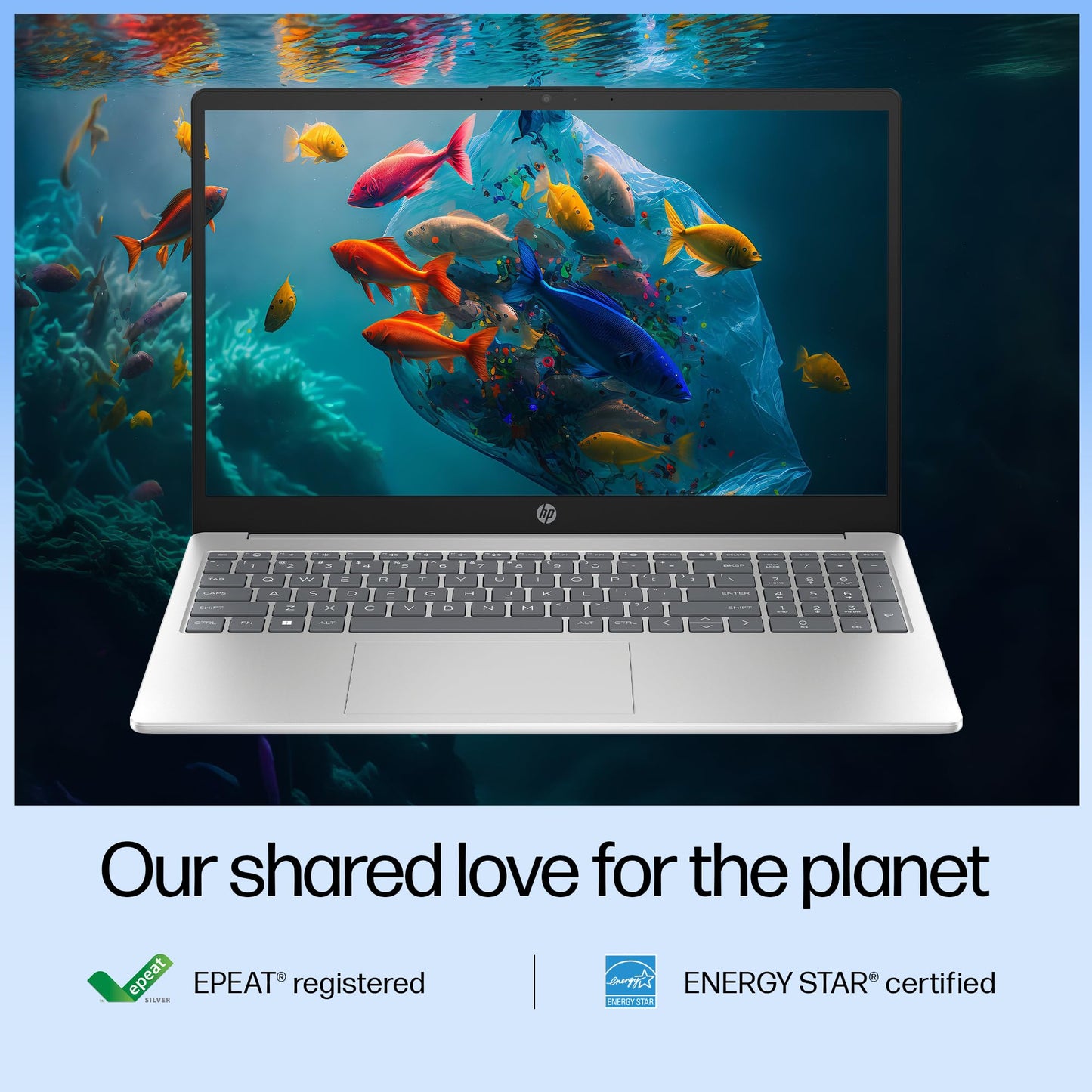 HP 15, Intel Core Ultra 5 125H Laptop (16GB DDR5,1TB SSD) IPS, Anti-Glare, Micro-Edge, 15.6''/39.6cm, FHD, Win11,M365,Office24, Silver,1.65kg, FHD Camera w/Privacy Shutter & TNR, Backlit, fd1255TU