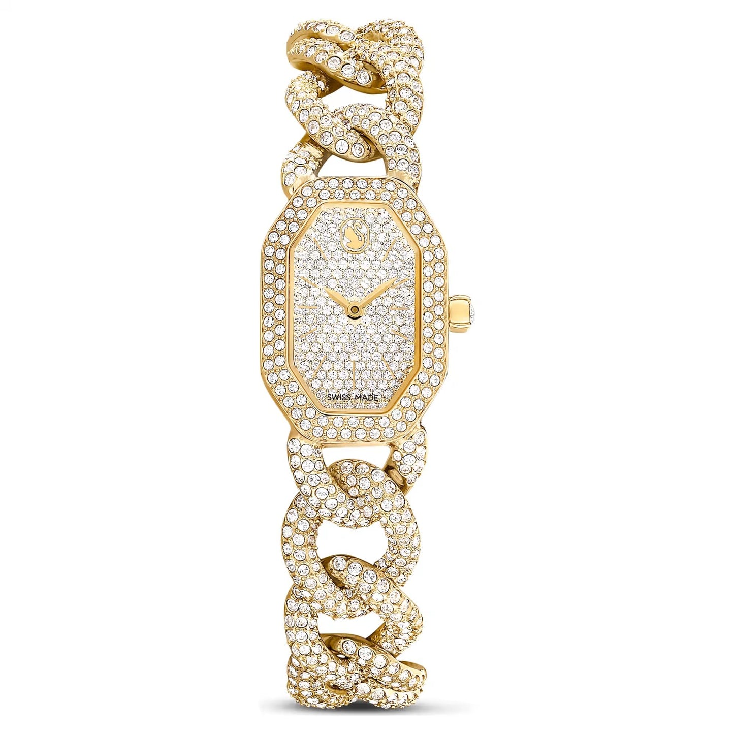 Swarovski Dextera Chain Watch Swiss Made, Crystal Bracelet, Gold Tone, Gold-Tone Finish 5668854