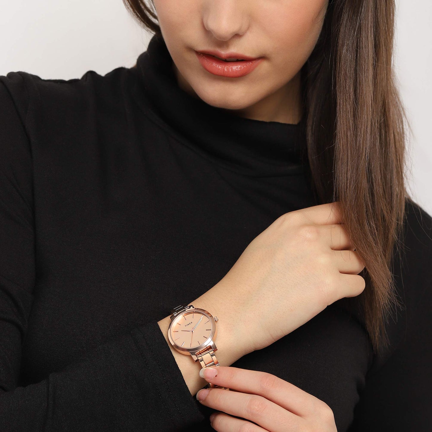 Timex Women Analog Rose gold-TWHL41SMU05