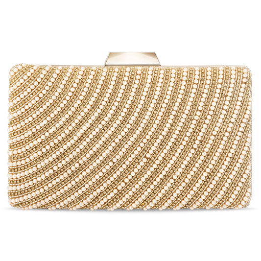 Peora Clutch Purses for Women Wedding Handmade Evening Handbags Party Bridal Clutch (C41C)