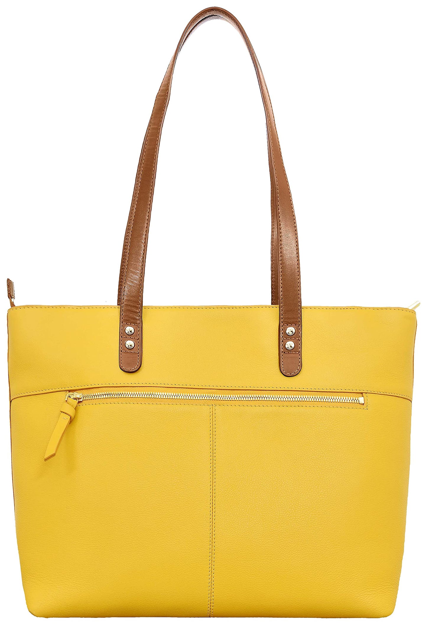 eske Vesta, the Leather Tote Bag for Women | Large Shoulder Handbag with 3 Compartments | Zip & Slip Pockets | Long Handle Drop | Work & Travel Friendly | Elegant Everyday Carryall