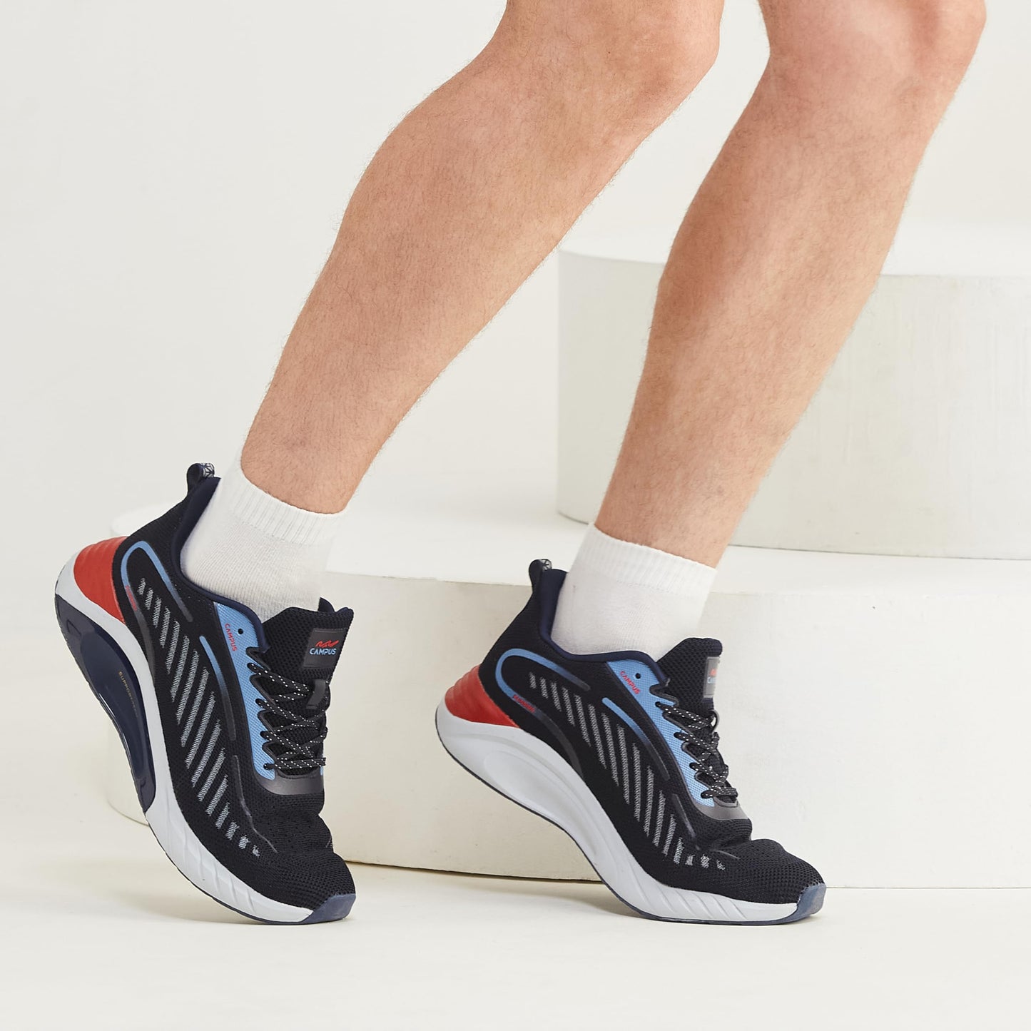 Campus Men's Abacus BLU/RED Running Shoes - 10UK/India 6G-221