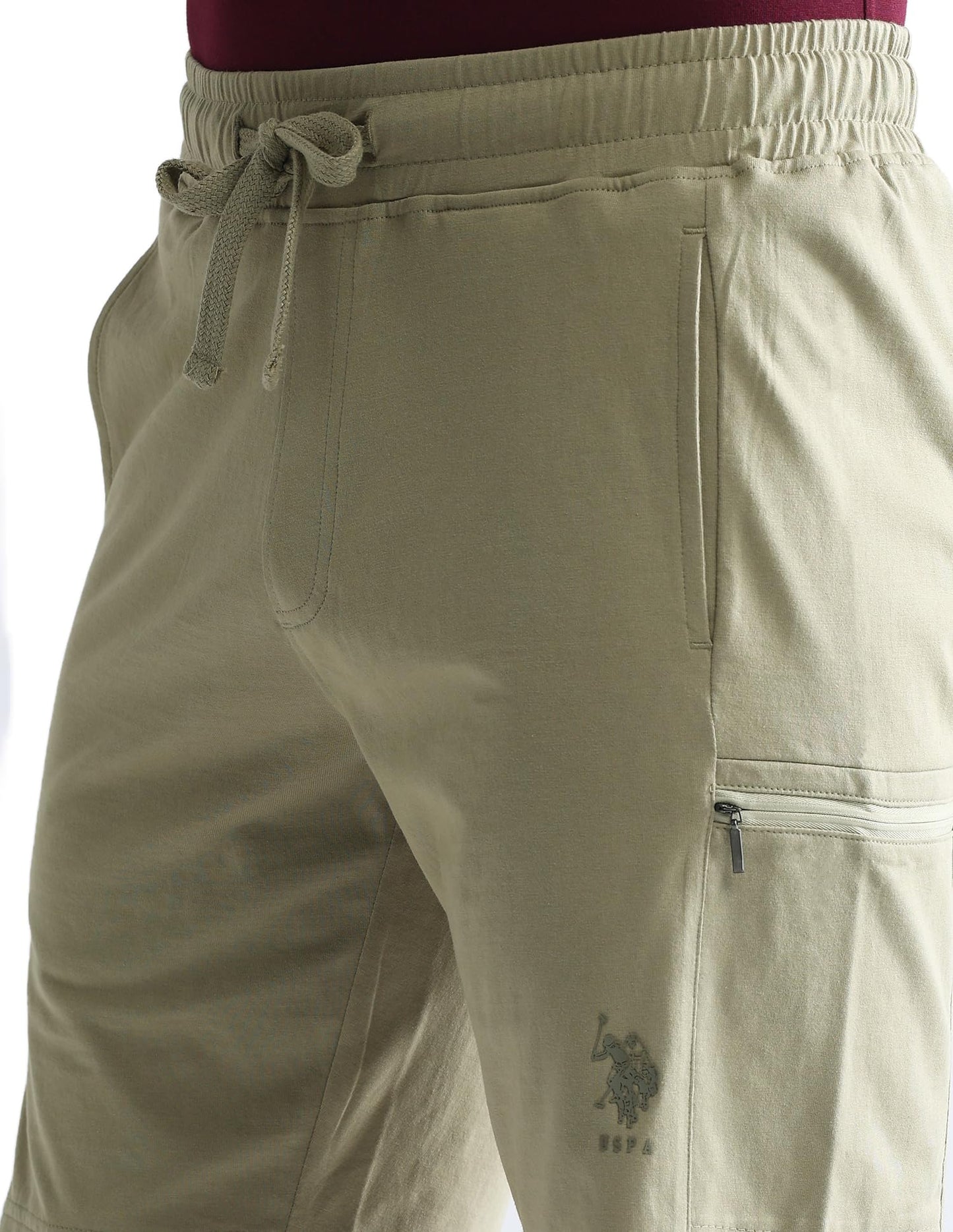 U.S. POLO ASSN. Men's Hybrid Shorts (OES04-PL_Elm
