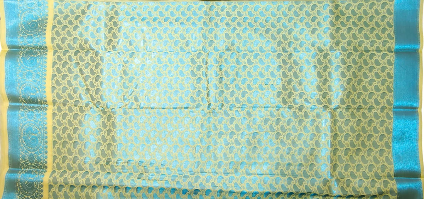 SREE KUMARAN Women's Kanchipuram Silk Pure Pattu Sarees With Blouse (VSK314-4)