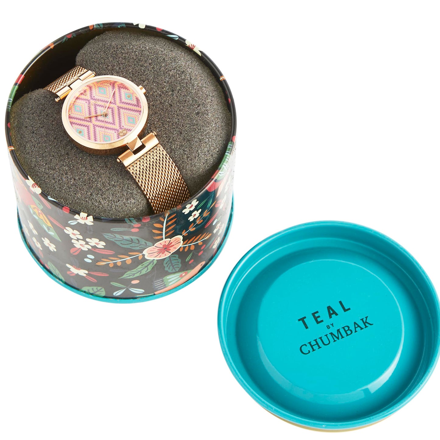 TEAL BY CHUMBAK Round Dial Analog Hand Watch for Women, Gifts for Women/Girls/Ladies, Stylish Fashion Watch for Casual/Work