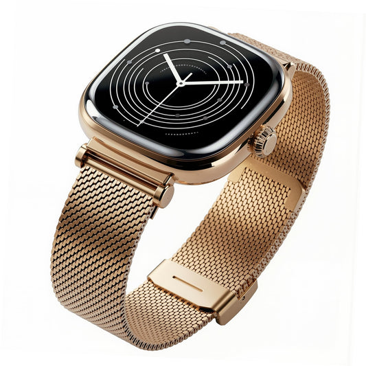 Boat Chrome Ivory Smart Watch for Women, co-Designed with GIVA, 1.7" AMOLED Display, 1000 nits Brightness, Premium Metallic Build, Female Wellness Tracker smartwatch for Women (Rose Gold)