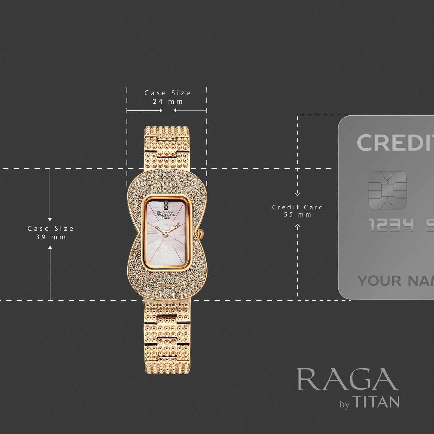 Titan Raga Glimmers Quartz Pink Shaped Dial Women's Watch | Water Resistant Watch | Watches for Women Analog - 95340WM01F