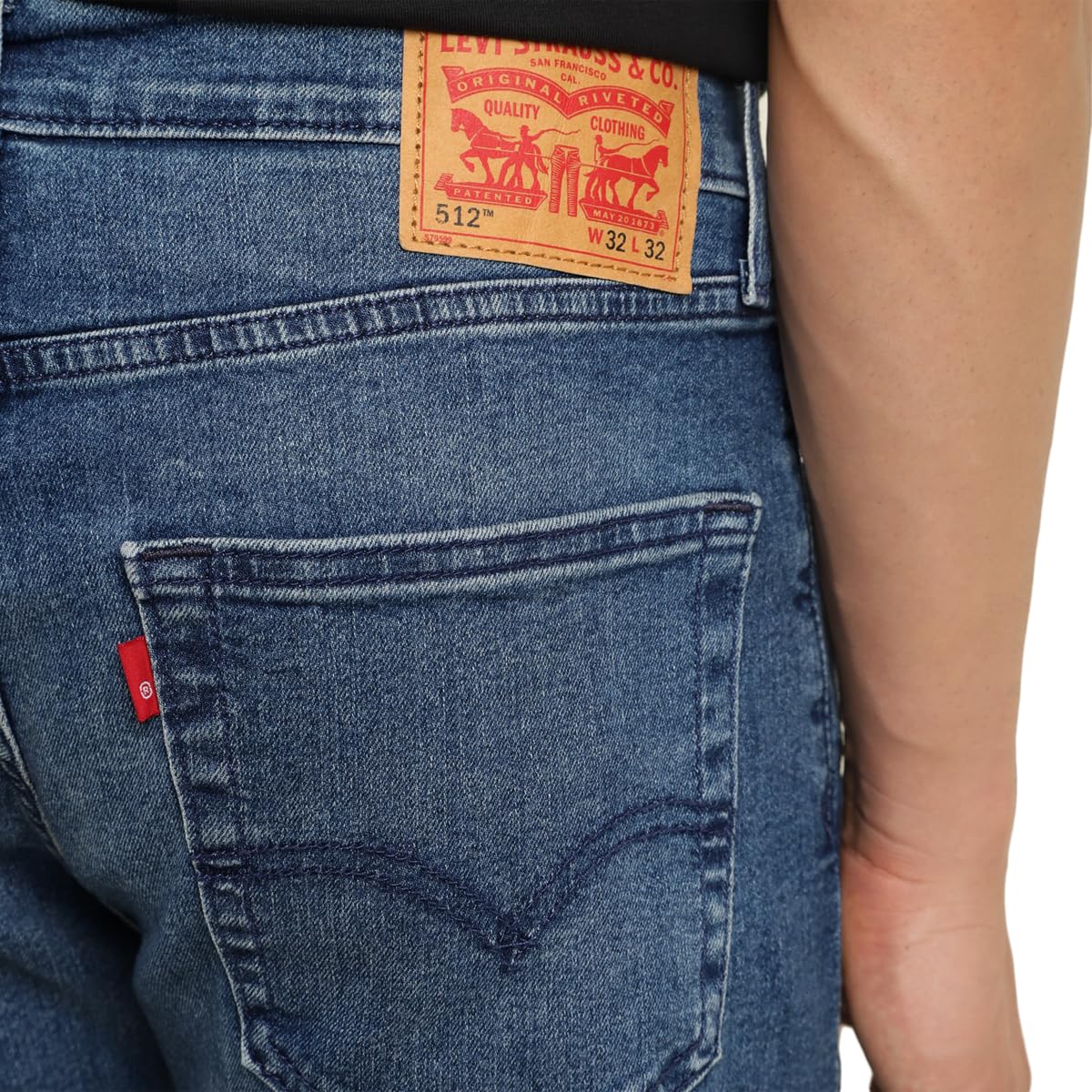 Levi's Men's 512 Slim Tapered Fit Mid-Rise Jeans Navy