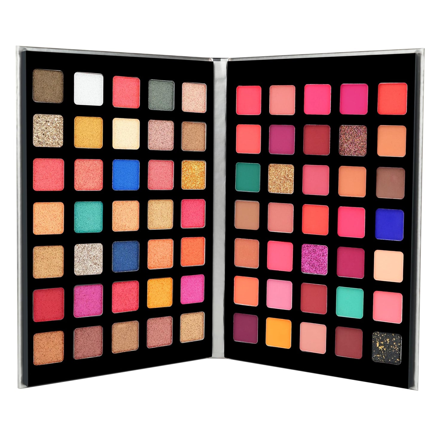 Colors Queen 70 Multi-Color Eyeshadow Palette | Highly Pigmented and Long Wearing Eye Shadow Palette with Matte, Shimmer & Glitter Shades | Easy to Blend, Minimal Fall Out for Eye Makeup (70 Color)