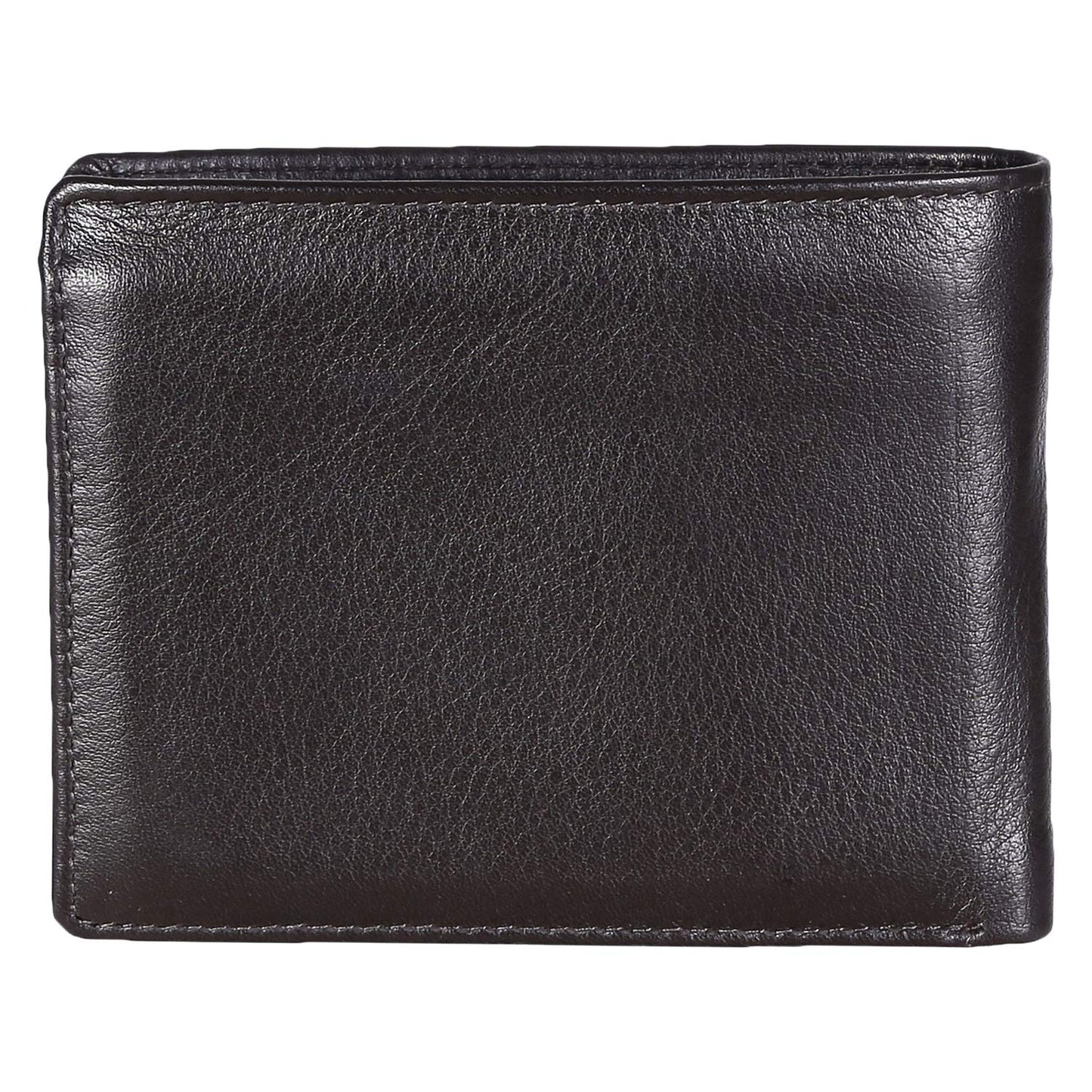 KARA Brown Genuine Leather Wallet for Men with Coin Pocket - Men's Leather Wallet with Multiple Card Slots