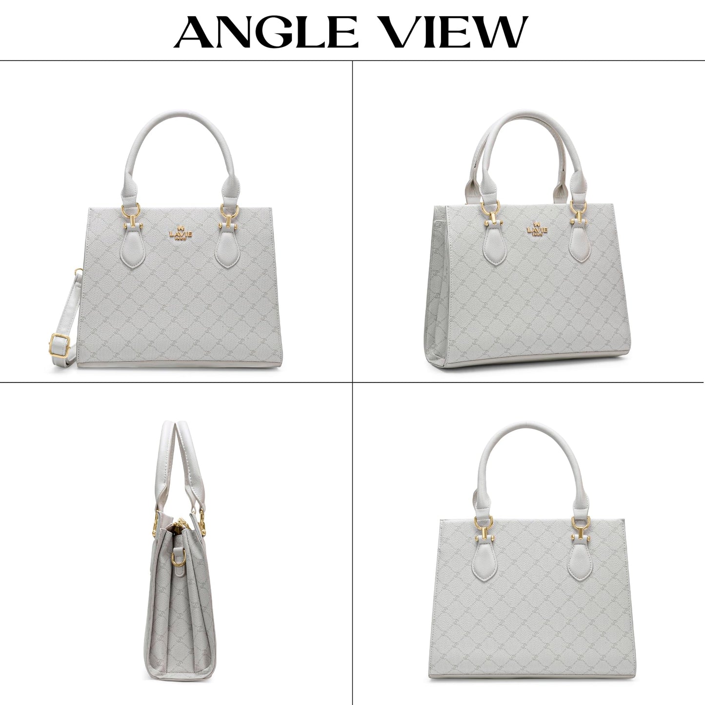 LAVIE PARIS Women's Vivien 3 Compartment Satchel Bag | Satchel Handbag for Work | Ladies Purse | Stylish Shoulder Bag | Gift for Women