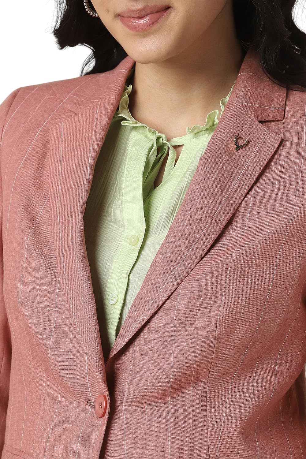 Allen Solly Women's Blazer (AHBZERGP041981_Pink