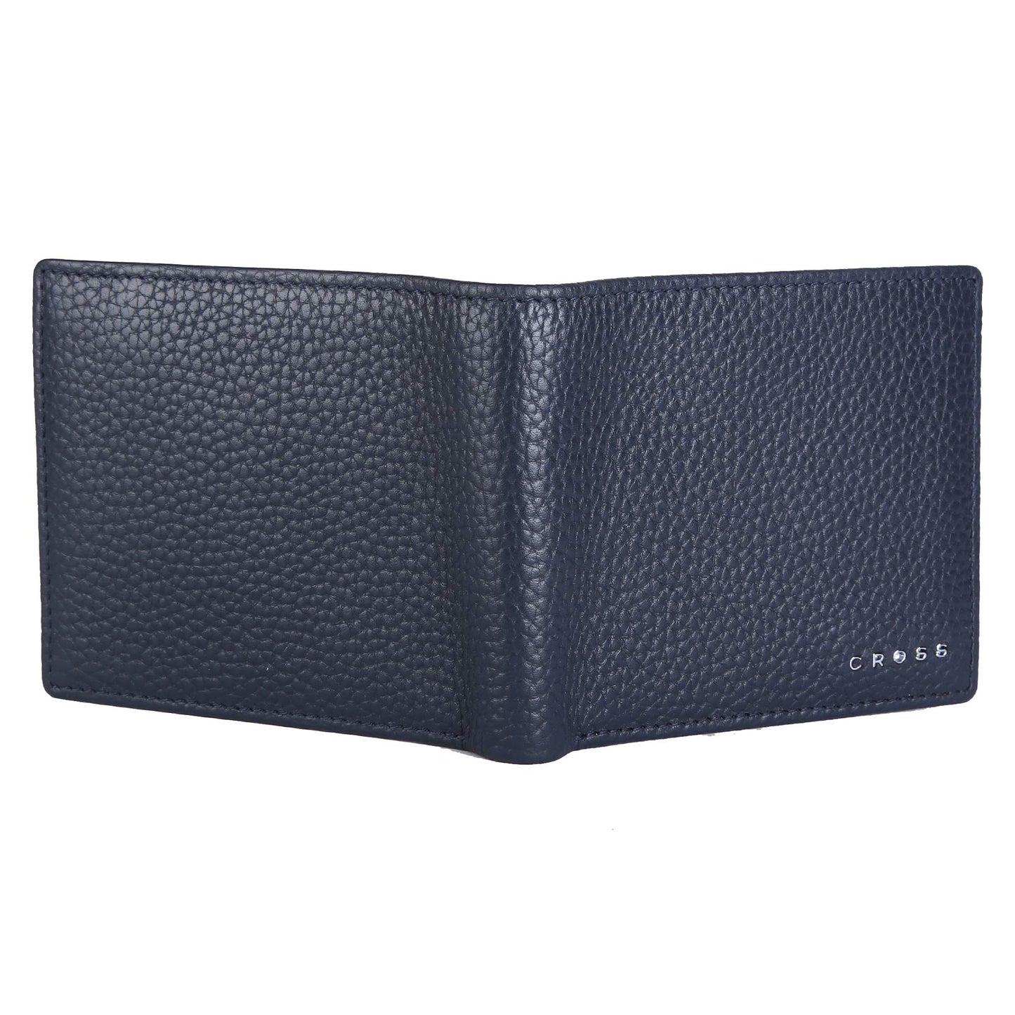 Cross Navy Men's Wallet Stylish Genuine Leather Wallets for Men Latest Gents Purse with Card Holder Compartment (AC1288799_3-5)