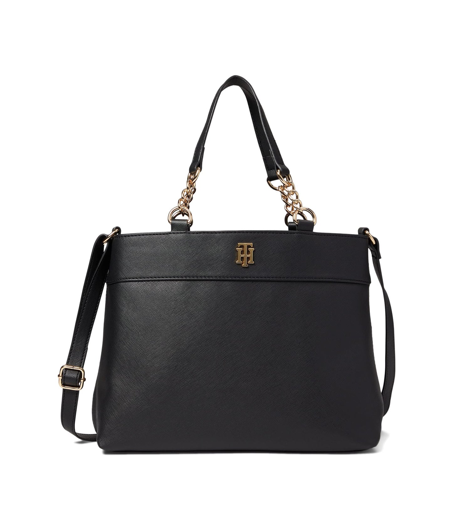 Tommy Hilfiger Women's Camilla Ii Convertible Satchel, Black, One Size