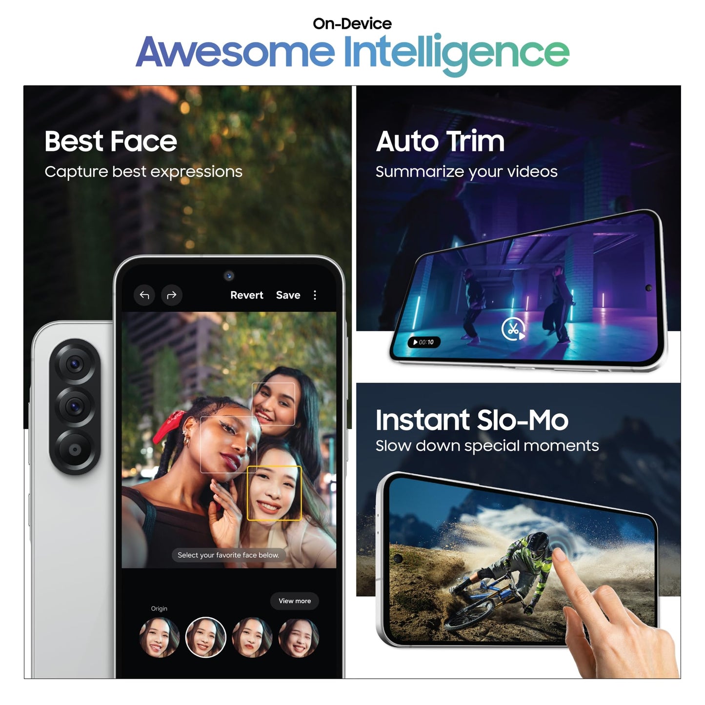 Samsung Galaxy A56 5G (Awesome Light Gray, 8GB, 256GB) | Awesome Intelligence: Circle to Search, Intelligent Editing | Awesome 6 OS & 6 Years Security Updates | IP67