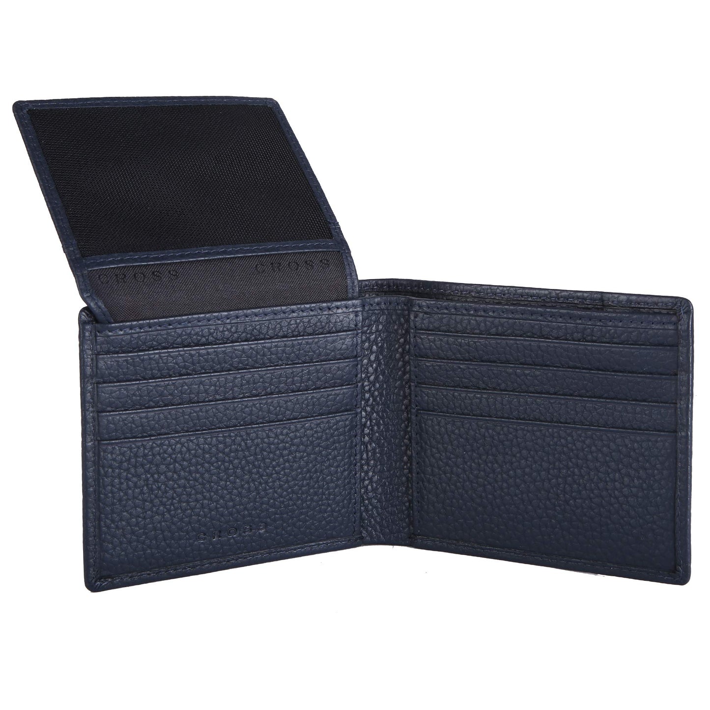 Cross Navy Men's Wallet Stylish Genuine Leather Wallets for Men Latest Gents Purse with Card Holder Compartment (AC1288799_3-5)