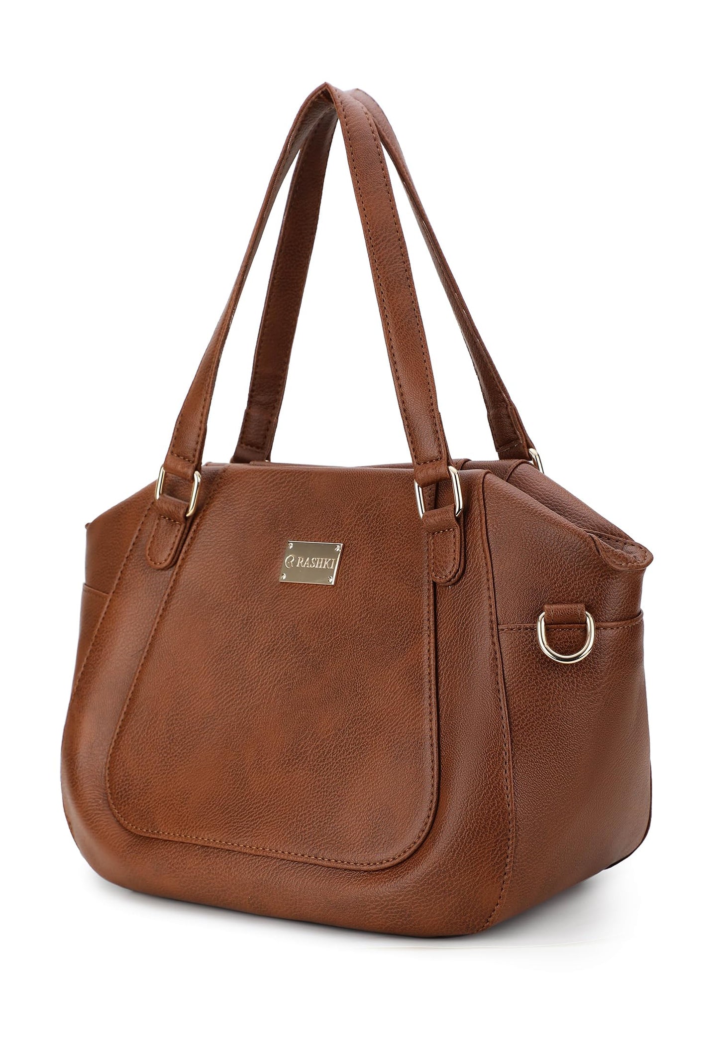 RASHKI FAYE- Womens Handbag | Spacious | Detachable and adjustable Shoulder Strap | Zipper closure and magnetic button (TAN) (TAN)