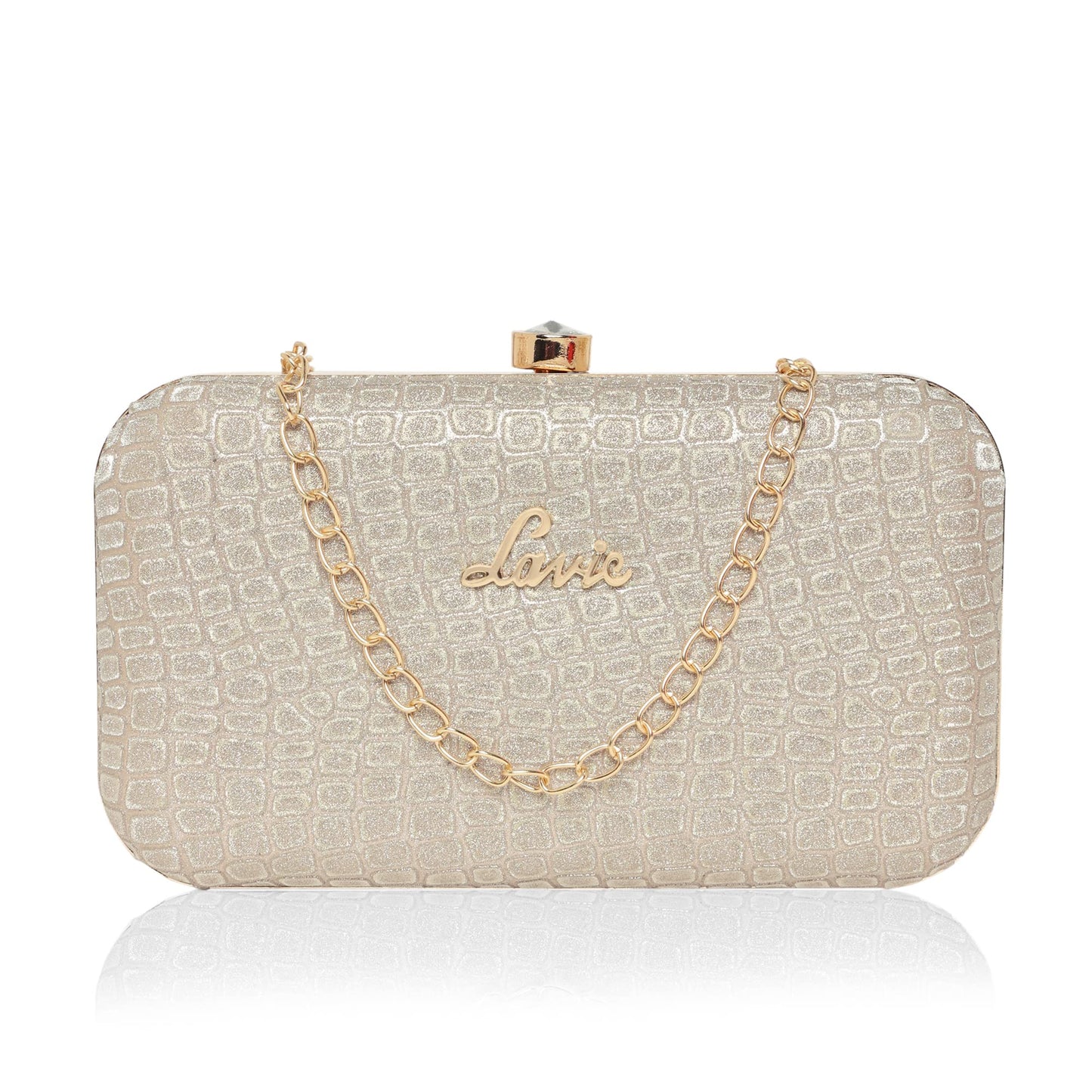 Lavie Women's Tinsel Frame Clutch | Ladies Purse Handbag