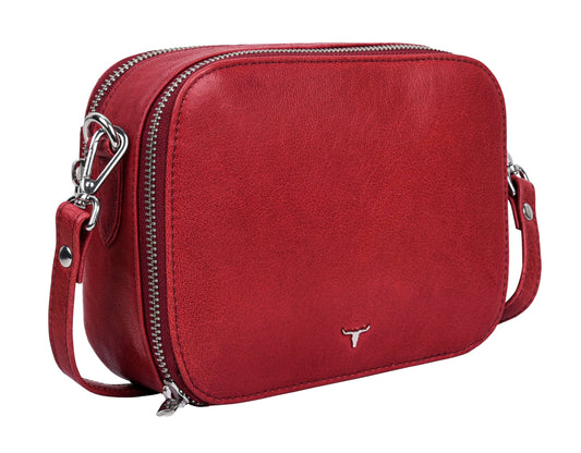 URBAN FOREST Emma Red Leather Sling Bag for Women