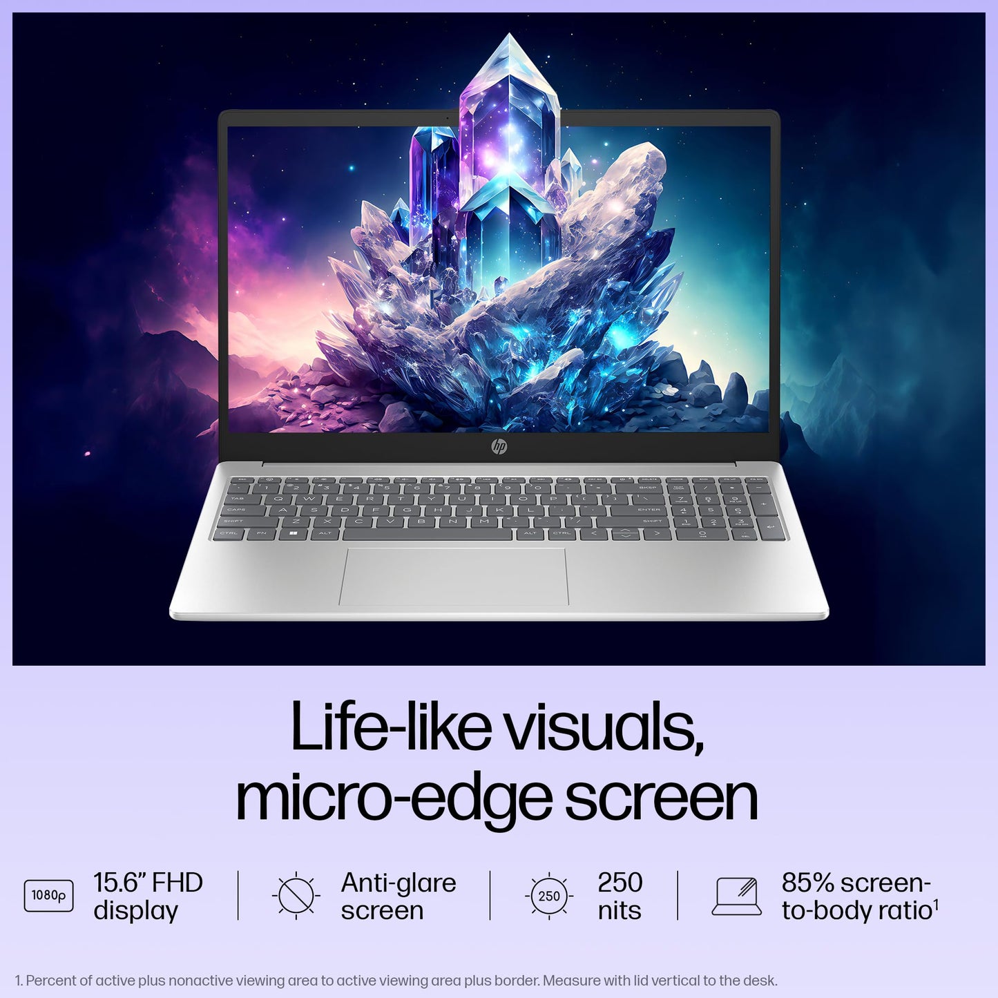 HP New 15 Laptop, Intel Ci3-12th Gen-1215U, 8GB DDR4 Ram, 512 GB M.2 NVMe SSD, Windows 11 + MS Office'2021, UHD Graphics, 15.6 inch(39.6 cm),FHD, Anti-Glare,1.59 kg, Natural Silver,15-fd0061TU