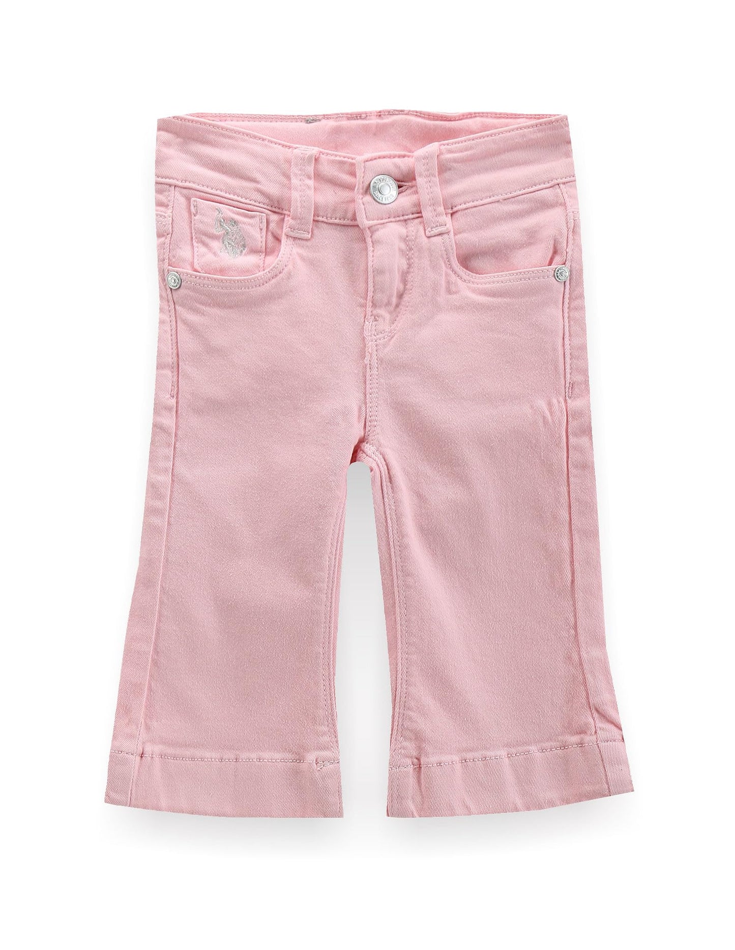 U.S. POLO ASSN. Girls Bootcut Fit Pink Jeans