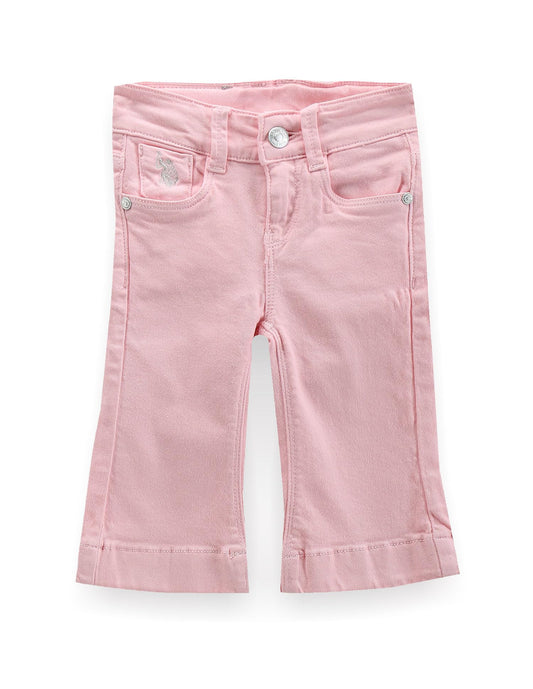 U.S. POLO ASSN. Girls Bootcut Fit Pink Jeans