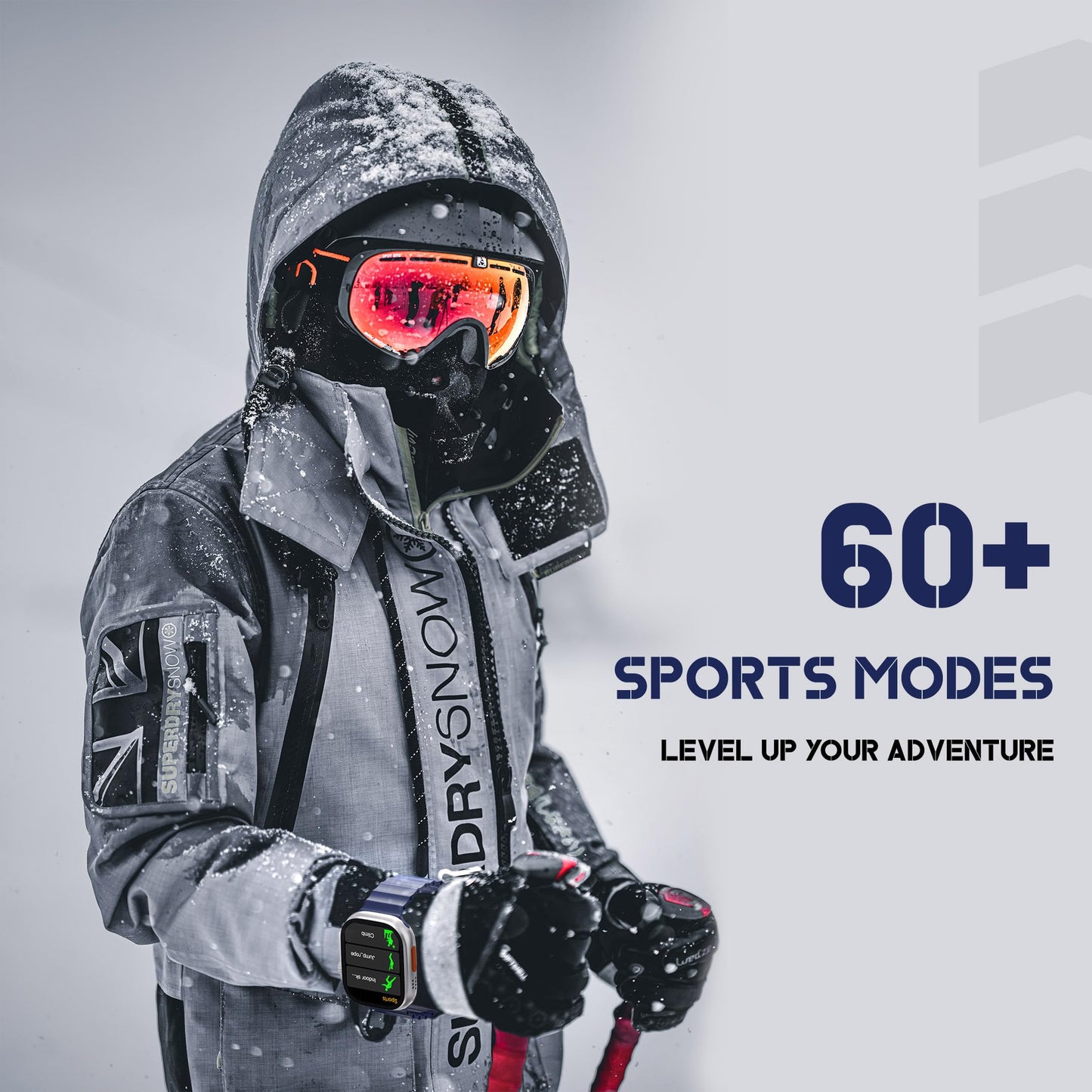 (Refurbished) HAMMER Active 2.0 1.95" Display Bluetooth Calling Smart Watch with Metal Body, in-Built Games, Wireless Charging, AOD, 600 NITS Brightness (Black)