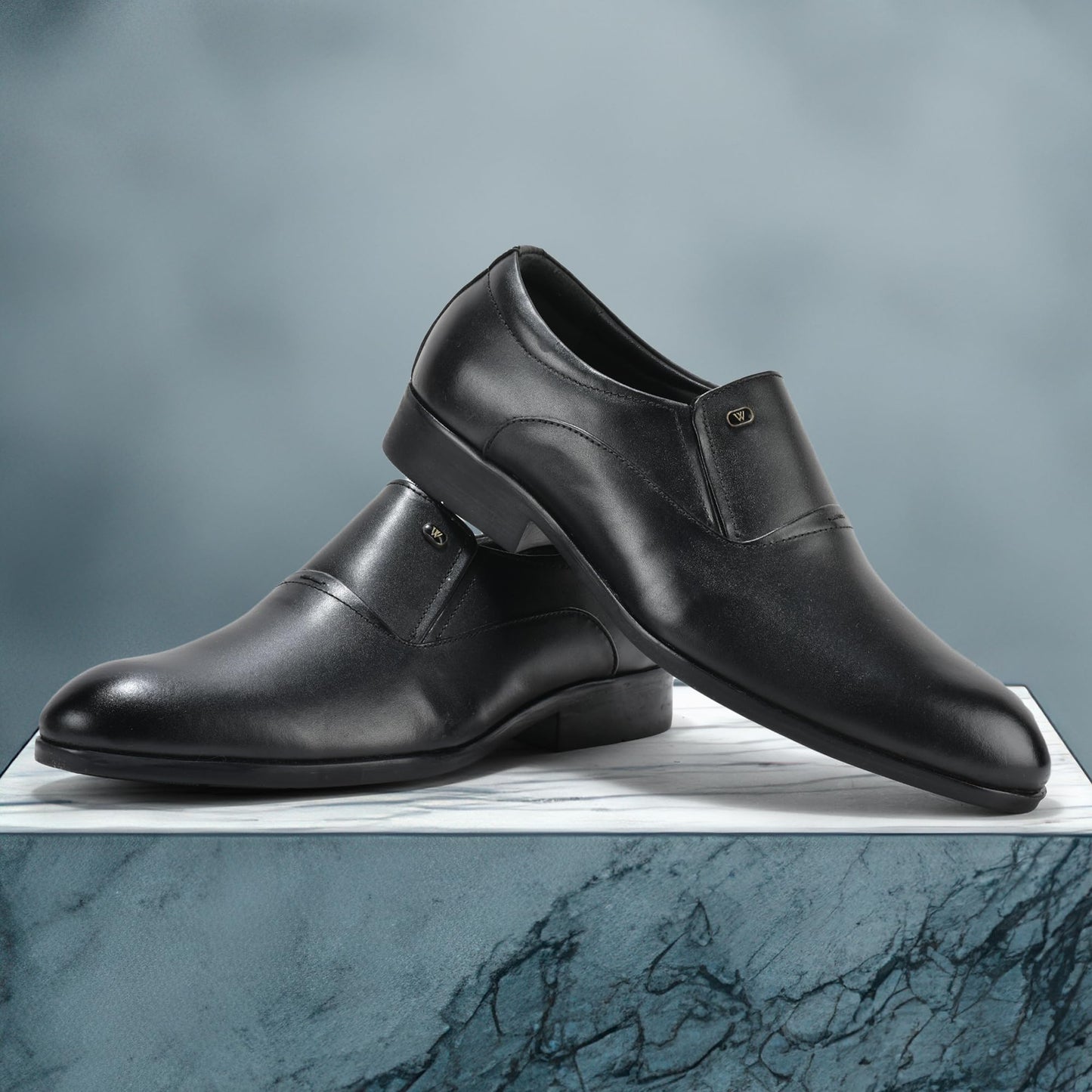 Woodland Men's Black Softy Crust Formal Shoes-6 UK (40 EU) (GW 4907023)