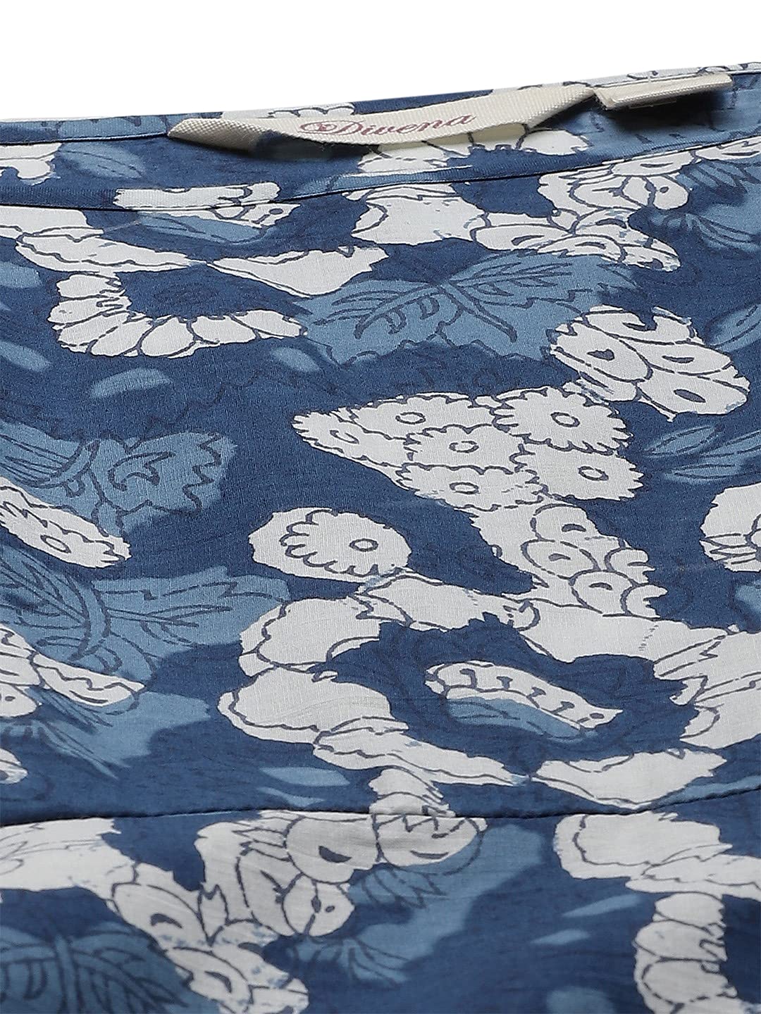 Divena Women's Cotton Fit and Flare Maxi Dress (Model_Number#1.Value_Blue