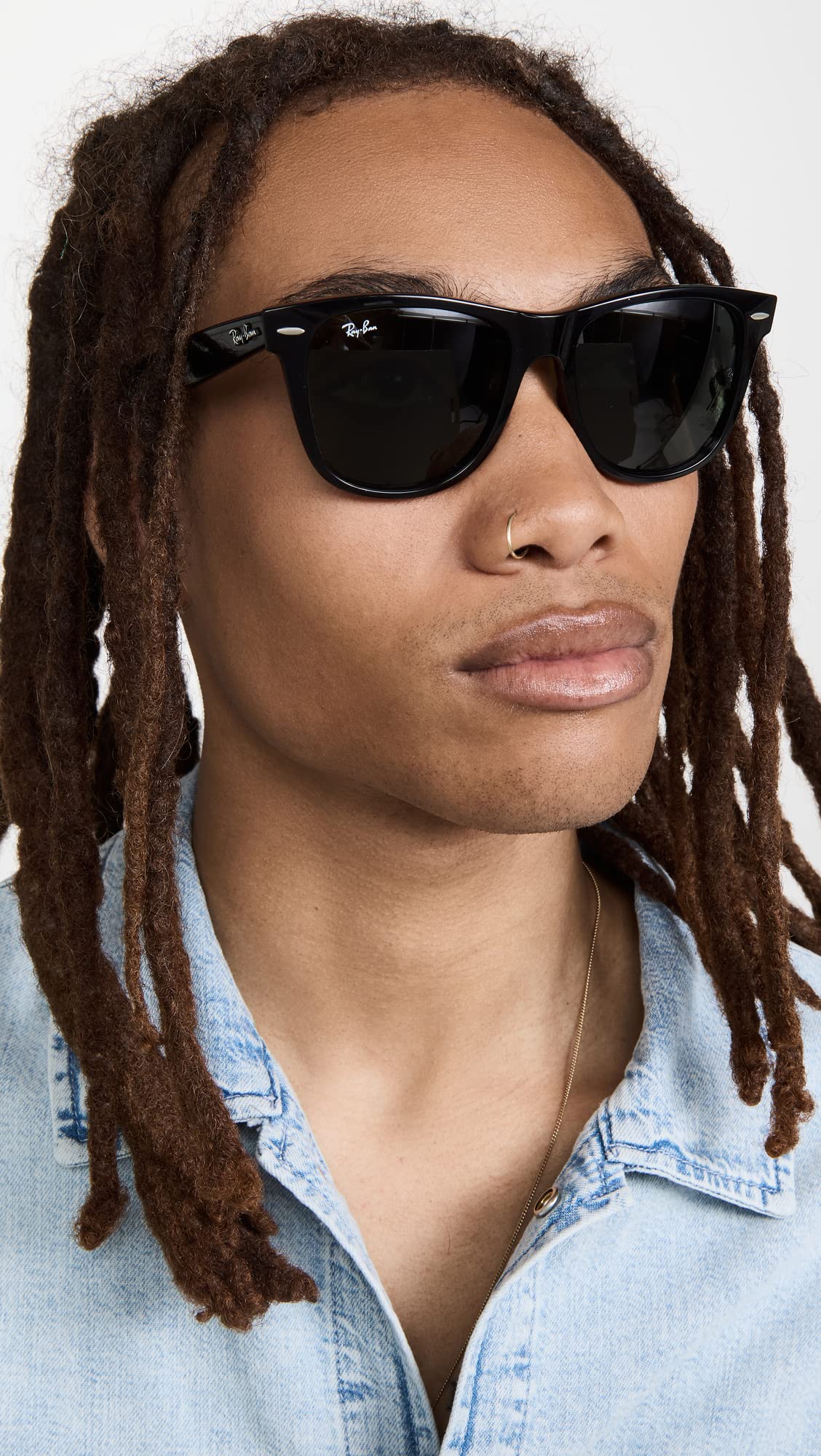 Ray-Ban Unisex Polarized Green Lens Square Sunglasses - 0RB2140901/5850